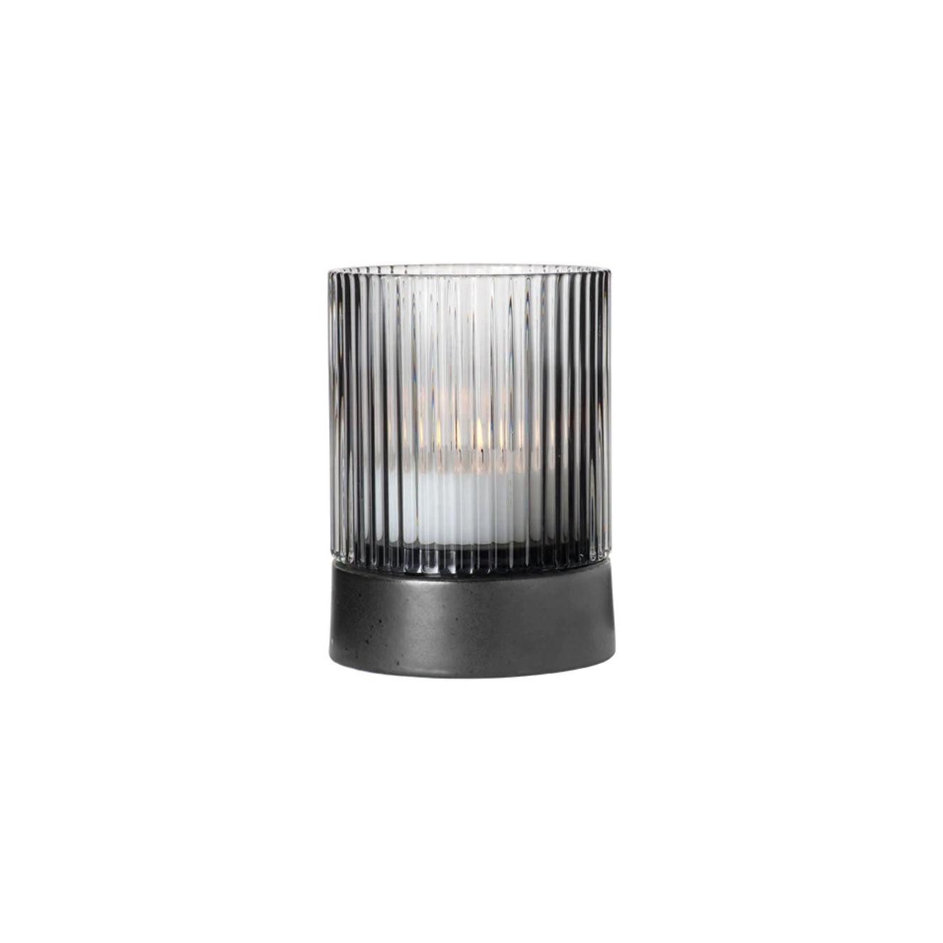 ASA SELECTION Windlicht Asa Windlicht mit Porzellanfuß Juna Clear (7x9,6cm)
