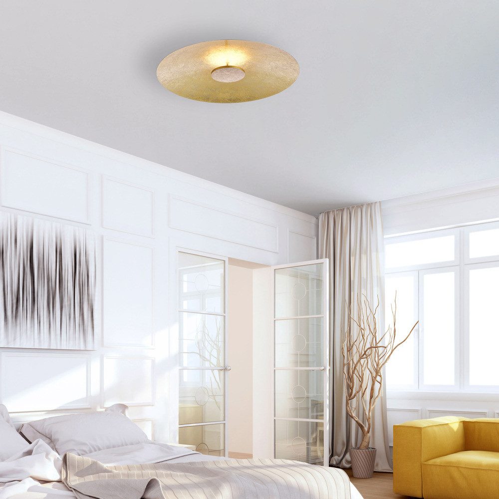 Paul Neuhaus LED Deckenleuchte LED Deckenlampe Blattgold Optik, dimmbar übe günstig online kaufen