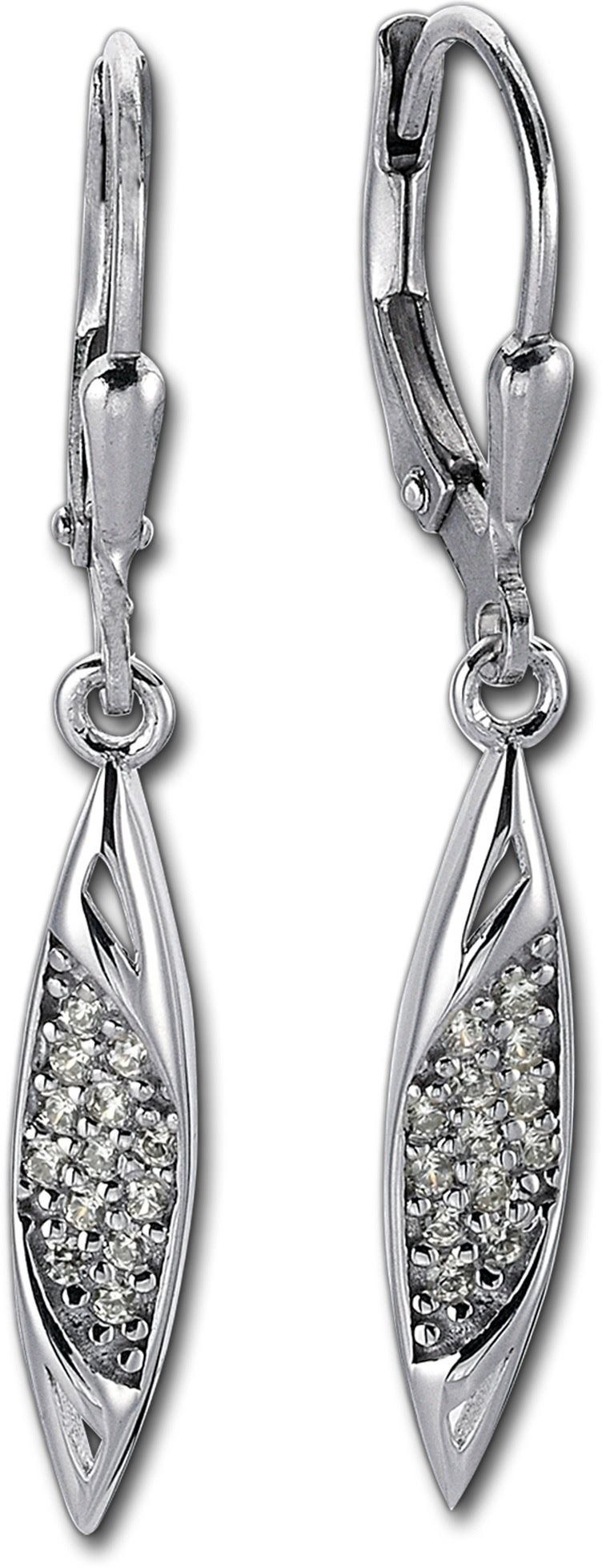 Balia Paar Ohrhänger Balia Damen Ohrringe poliert 925er (Ohrhänger), Damen Ohrhänger Ship aus 925 Sterling Silber, Länge ca. 3,8cm
