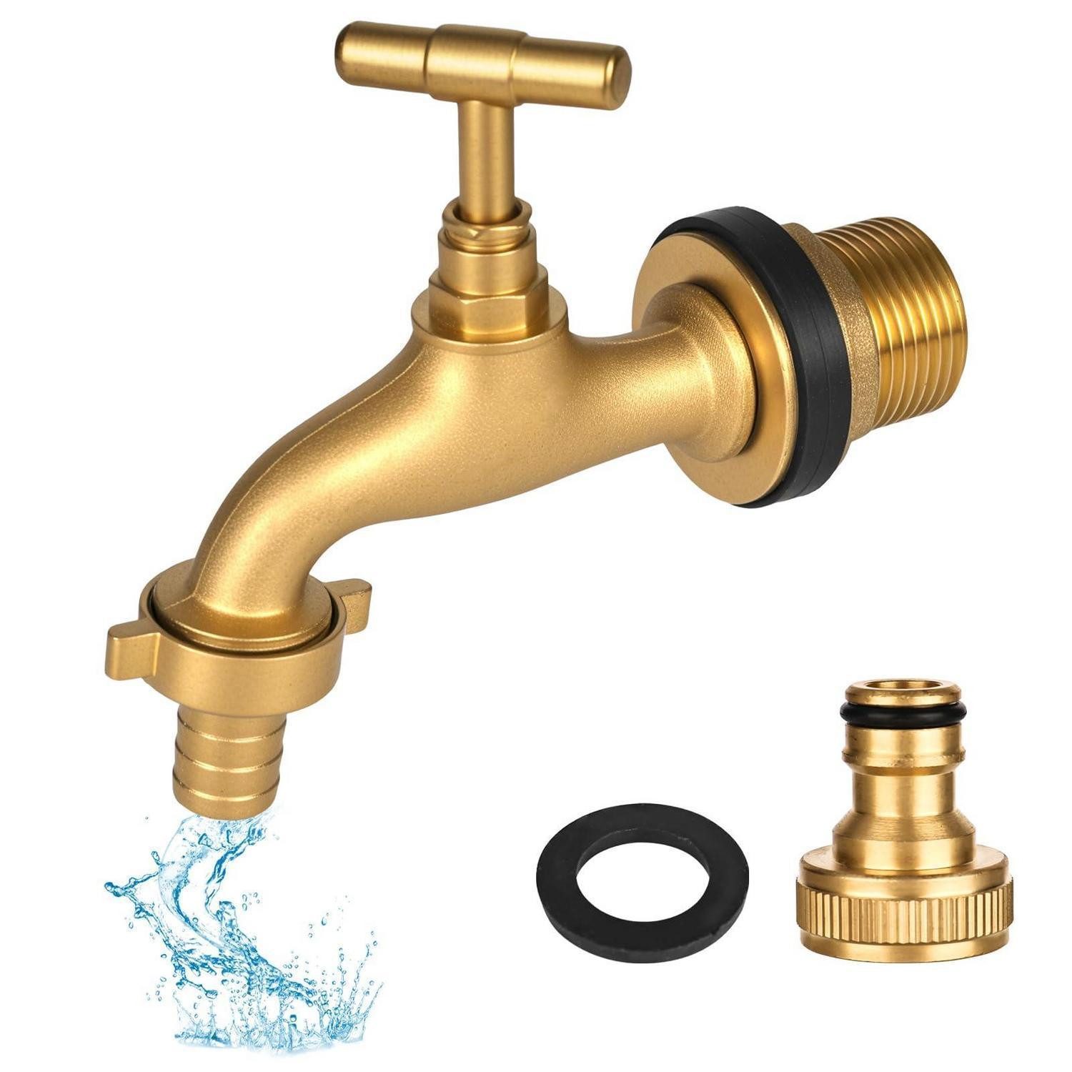 LuxusKollektion Wasserbar Gartenwasserhahn Messing Frostsicher 1/2 Zoll 3/4 Zoll