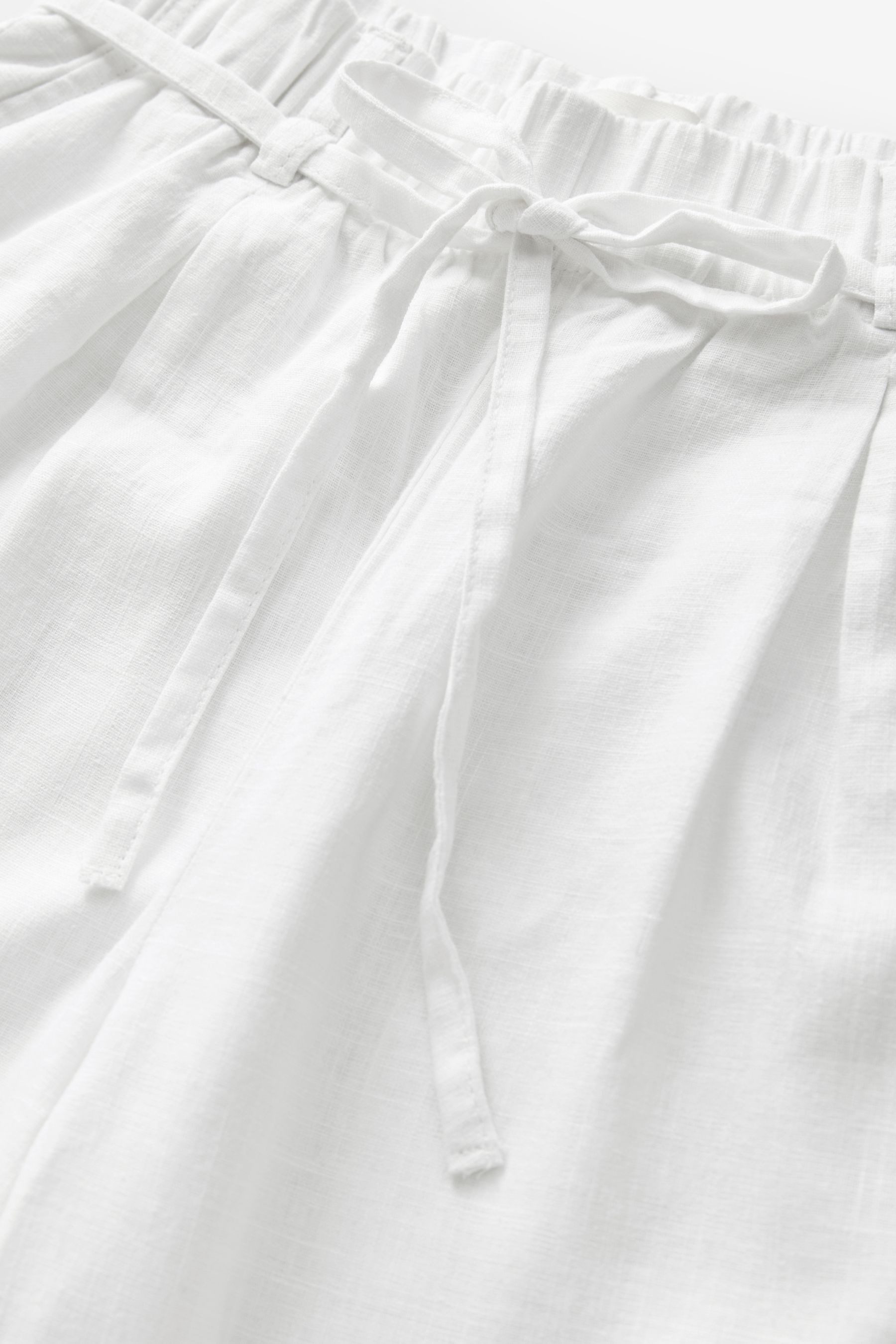 Next Leinenhose Hose mit Barrel-Bein und Bindegürtel aus Leinenmix (1-tlg) günstig online kaufen