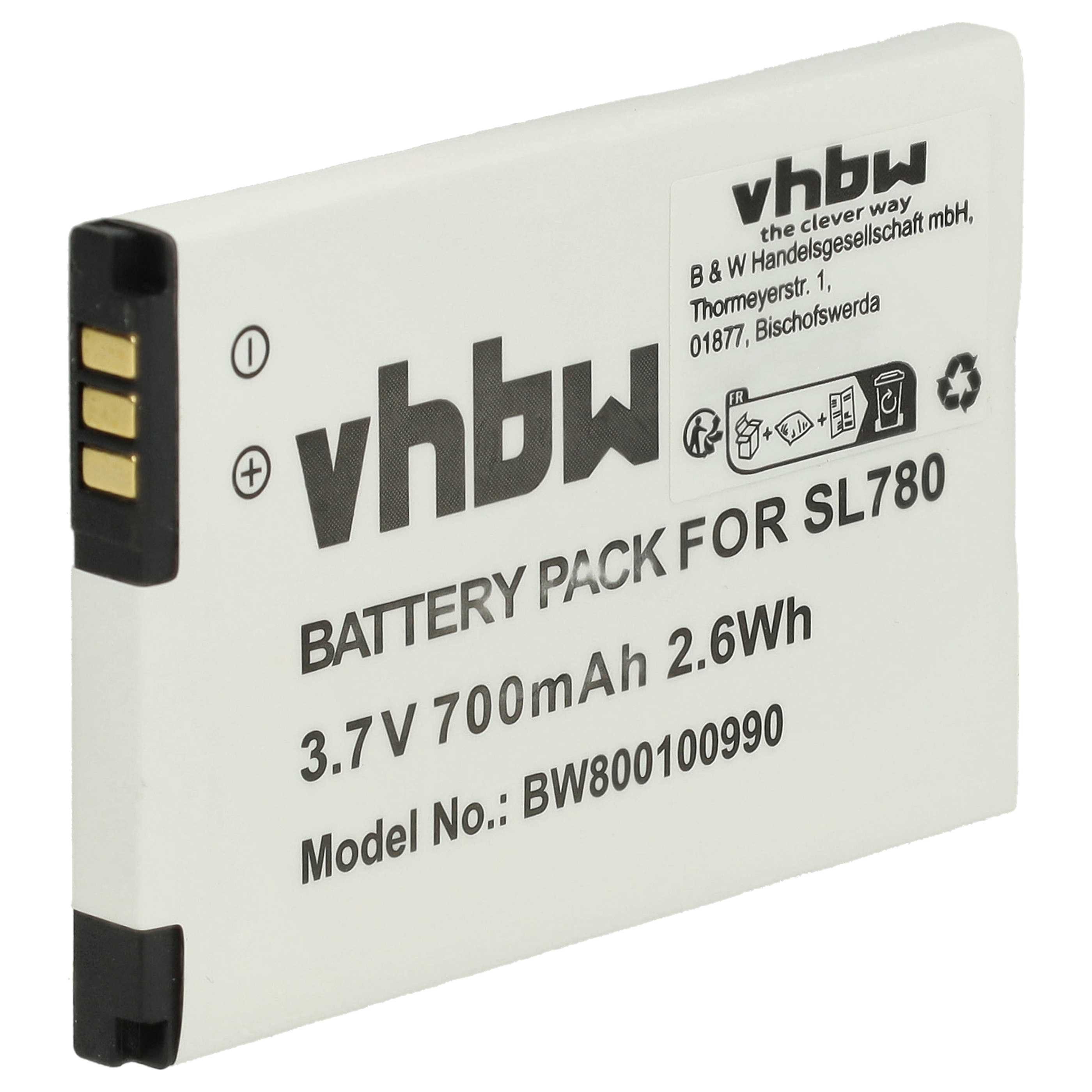 vhbw Akku passend für Siemens Gigaset SL785, SL780, SL78, SL750H Pro, Akku Akku Li-Ion 700 mAh (3,7 V, 1 St), Leistungsfähiger Austausch-Akku für Telefon, Festnetz oder schnurloses