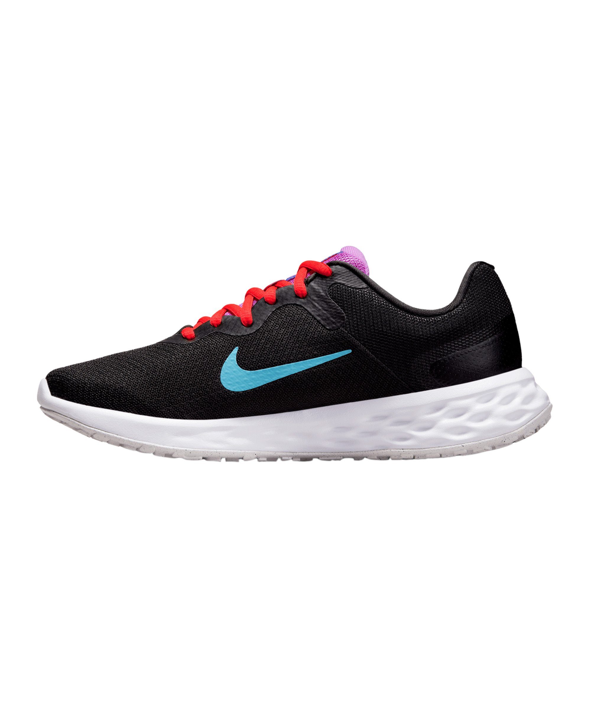 Laufschuh Laufschuh 6 schwarzblaurot Nike Damen Revolution F011