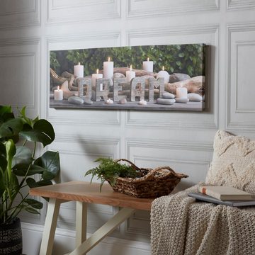 Art for the home LED-Bild Dream Kerzen LED 30x90cm, (1 St)