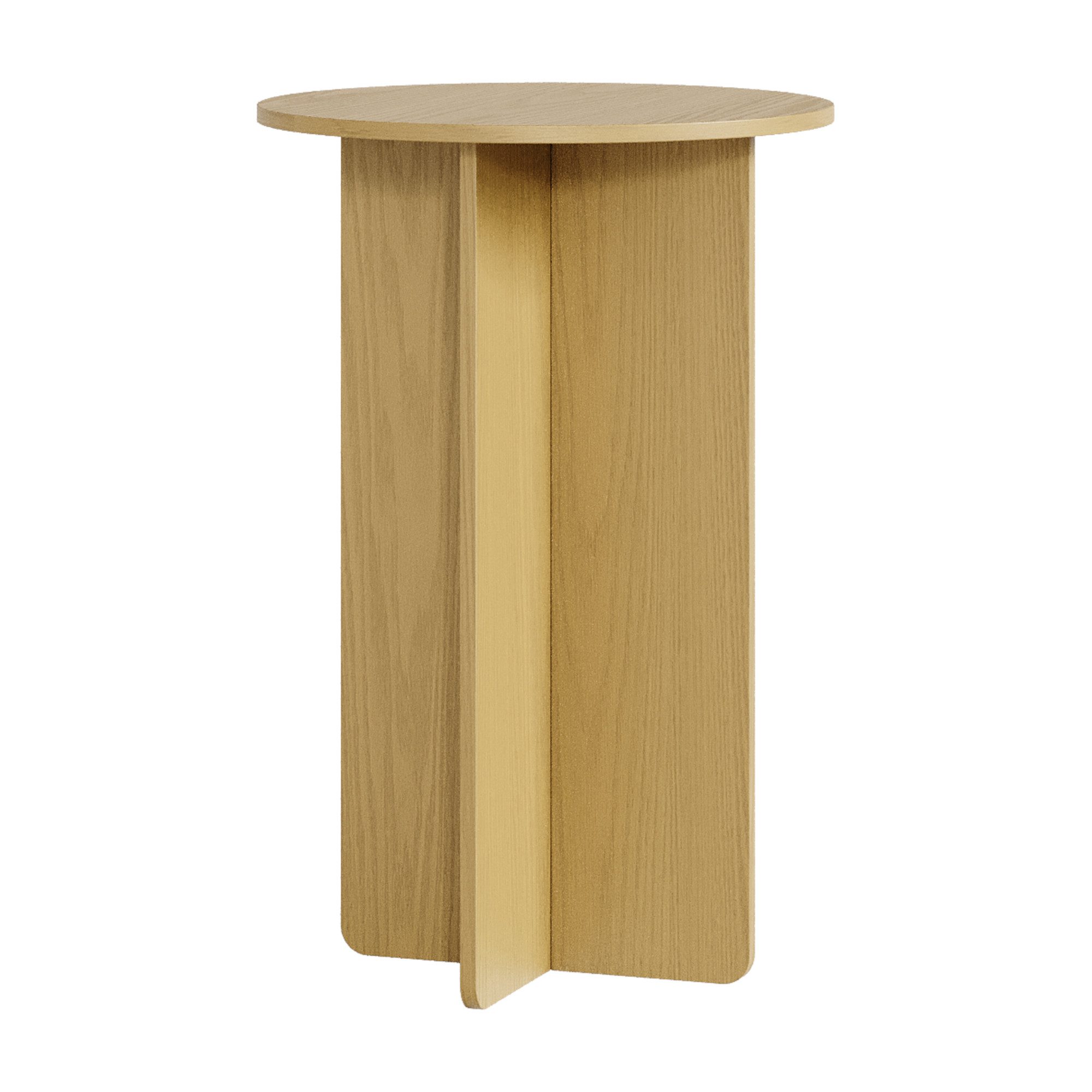 en.casa Beistelltisch, »Vappevn« 60 x Ø40 cm rund Eicheoptik günstig online kaufen