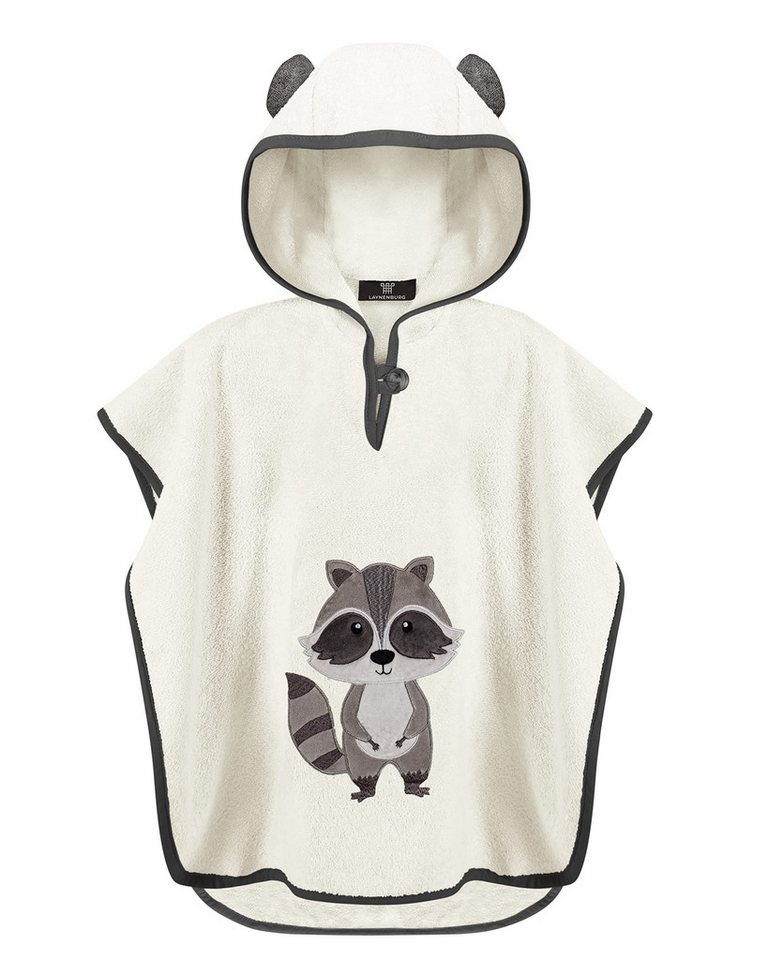 Laynenburg Badeponcho Kinder mit Kapuze - 100% Baumwolle - Strandponcho, Handtuch Poncho aus Frottee für Baby Jungen Mädchen