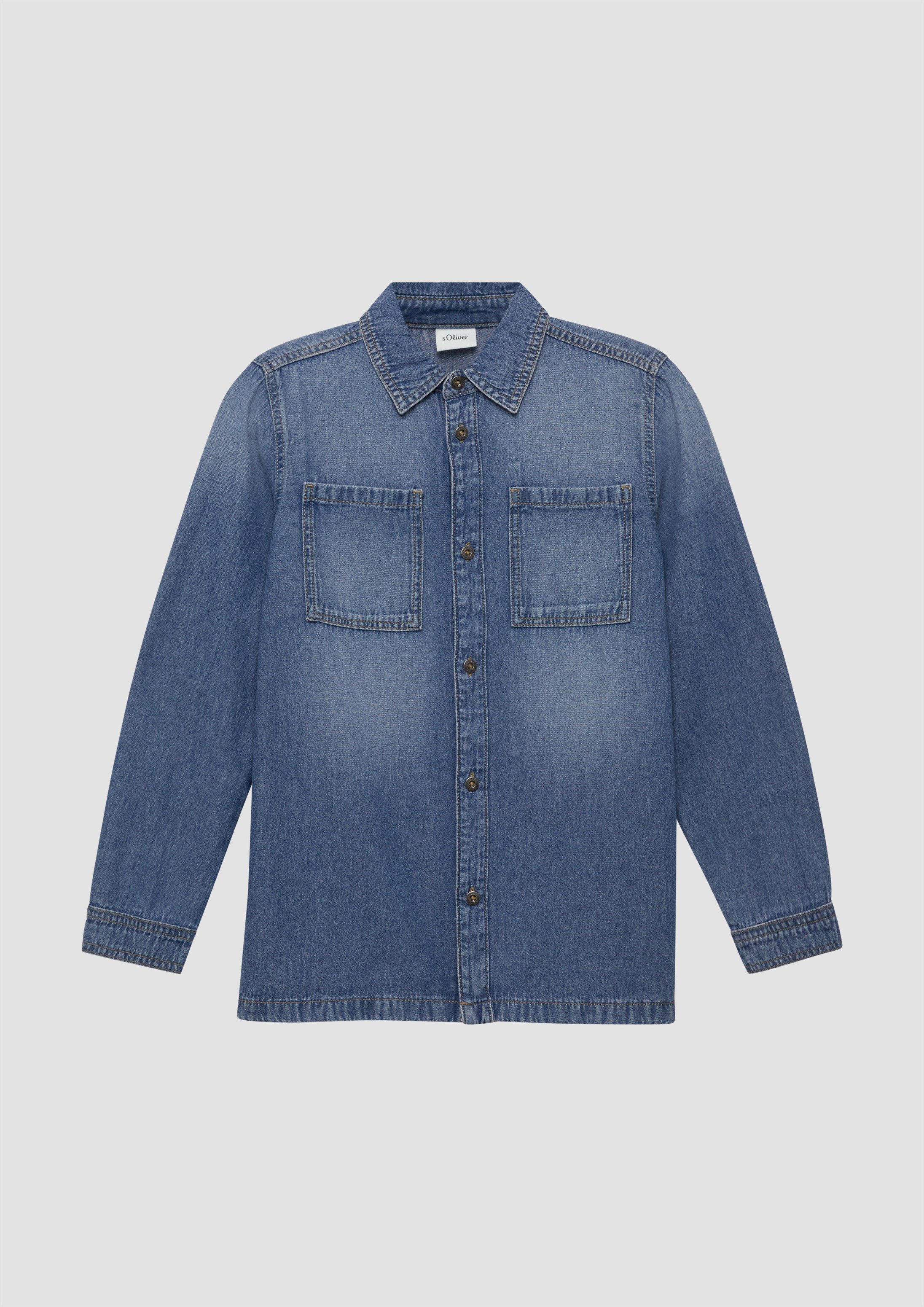 s.Oliver Hemdjacke Hemd Denim-Hemd