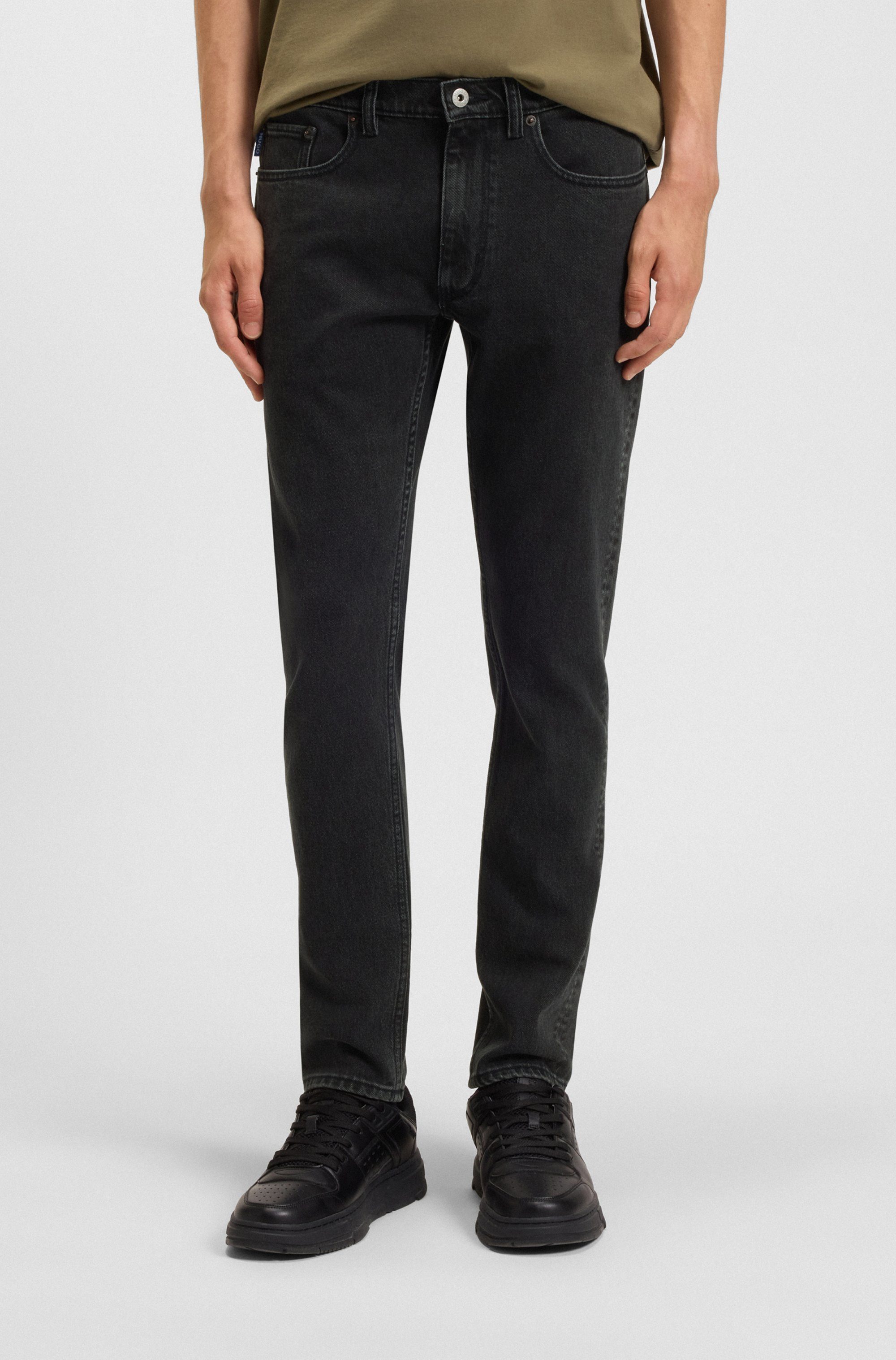 HUGO Blue Slim-fit-Jeans Zane mit angesetztem günstig online kaufen