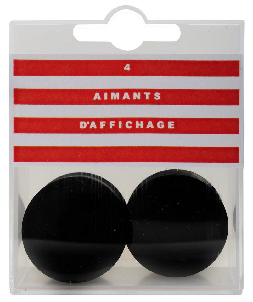 Thumbnail - EXACOMPTA Magnet Schachtel mit 4 Stück Magnete, Ø32mm - Schwarz - 32001E, Magnet