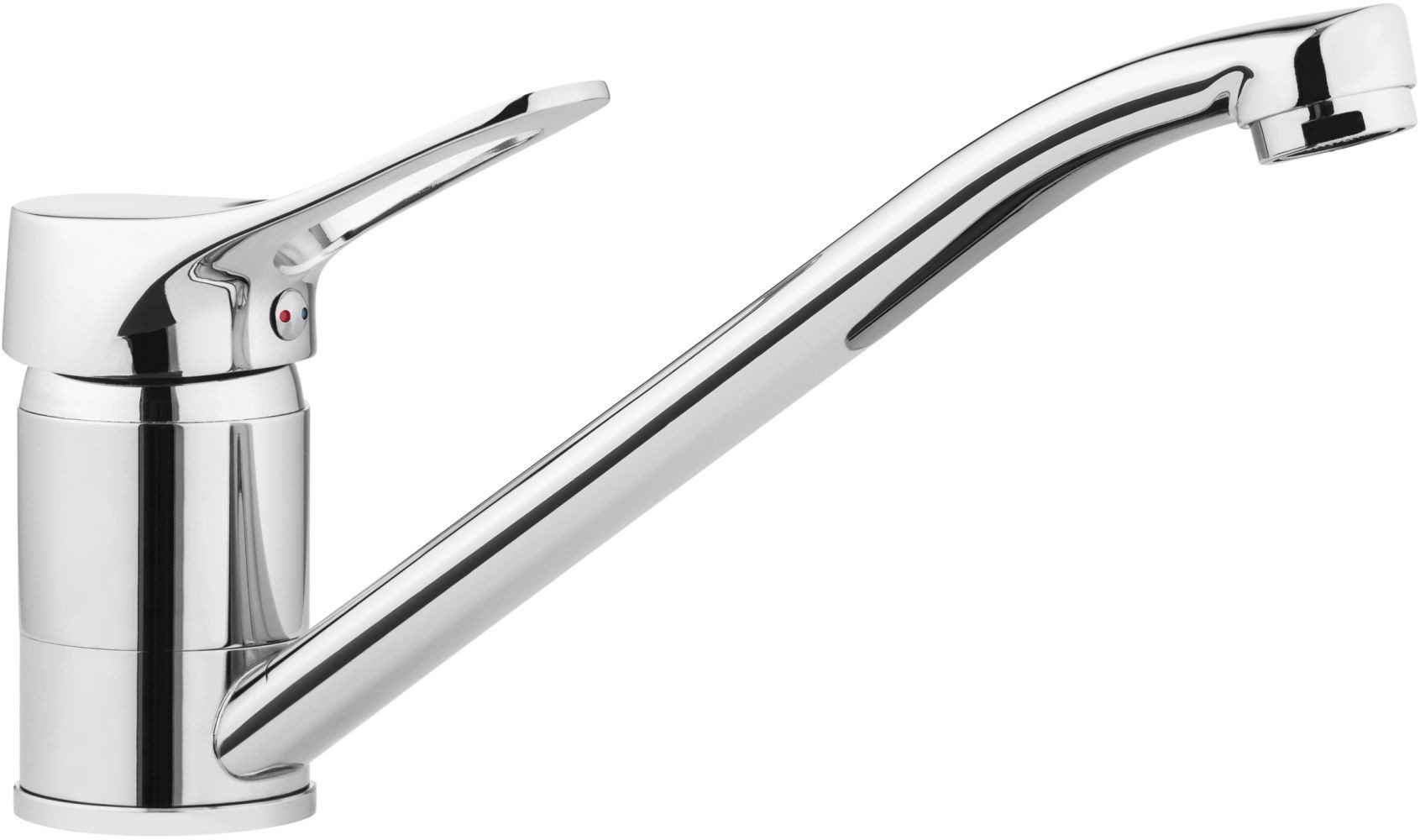 Deante Spültischarmatur Vero Einhandmischer Küchenarmatur Hochdruck Spülenarmatur Chrom