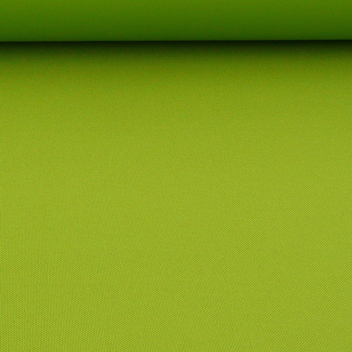 SCHÖNER LEBEN. Stoff Polyester Stoff Meterware PVC Coating wasserabweisend apfelgrün 1,5m