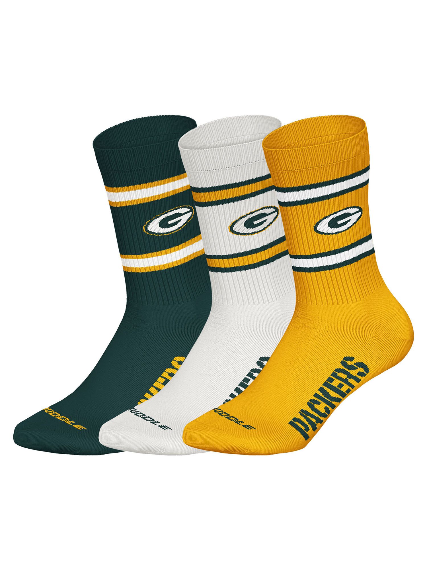 HUDDLE Freizeitsocken Green Bay Crew (3-Paar) günstig online kaufen