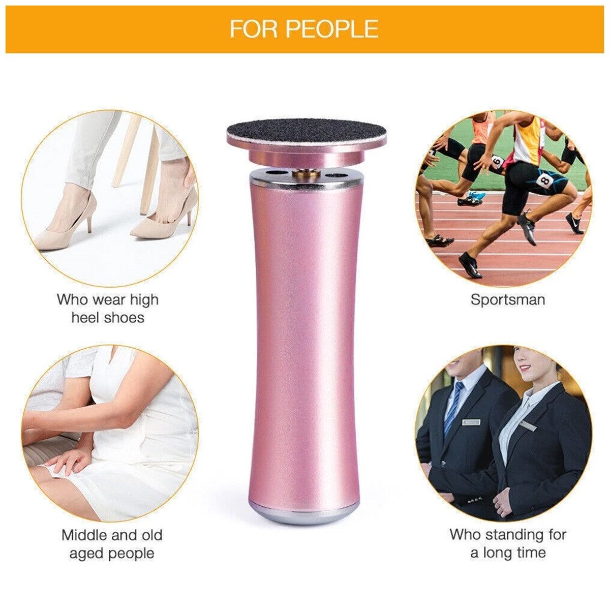 Novzep Elektrischer Hornhautentferner Elektrischer Hornhautentferner Fußpflege Füße Fußfeile Fußpflegegerät