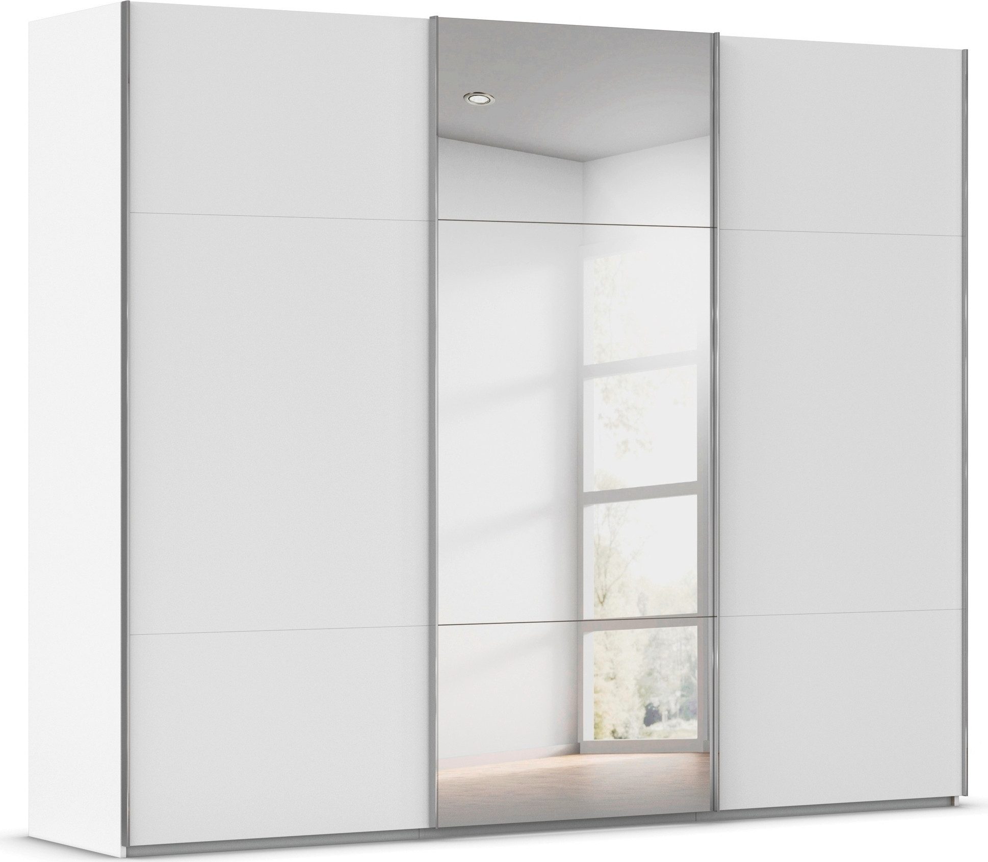 rauch Schwebetürenschrank Kleiderschrank Schrank Garderobe Schlafzimmerschrank CONTIDO (3 verschiedene Ausstattungen BASIC/CLASSIC/PREMIUM (inkl. SOFT-CLOSE) aus hochwertigem Material in 6 Breiten 2 Griff-Farben MADE IN GERMANY