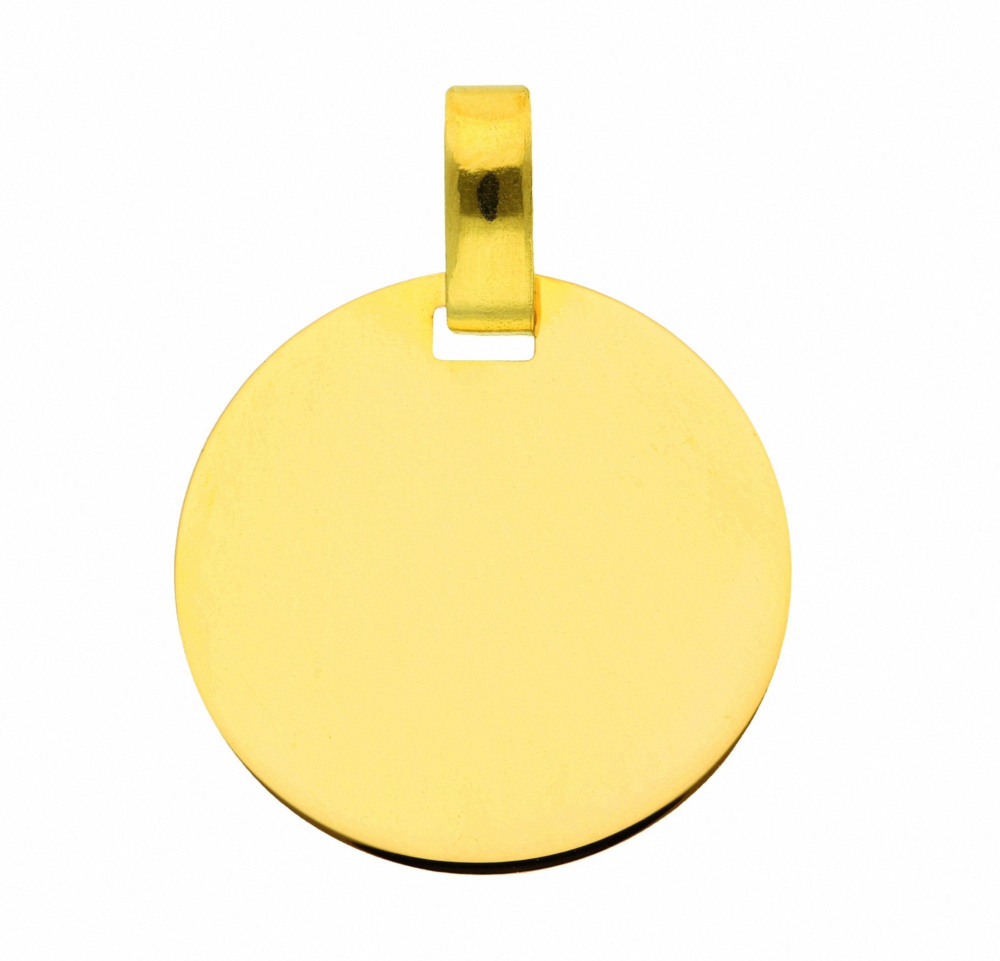 Kettenanhänger Gravurplatte 333 Gold (8K)