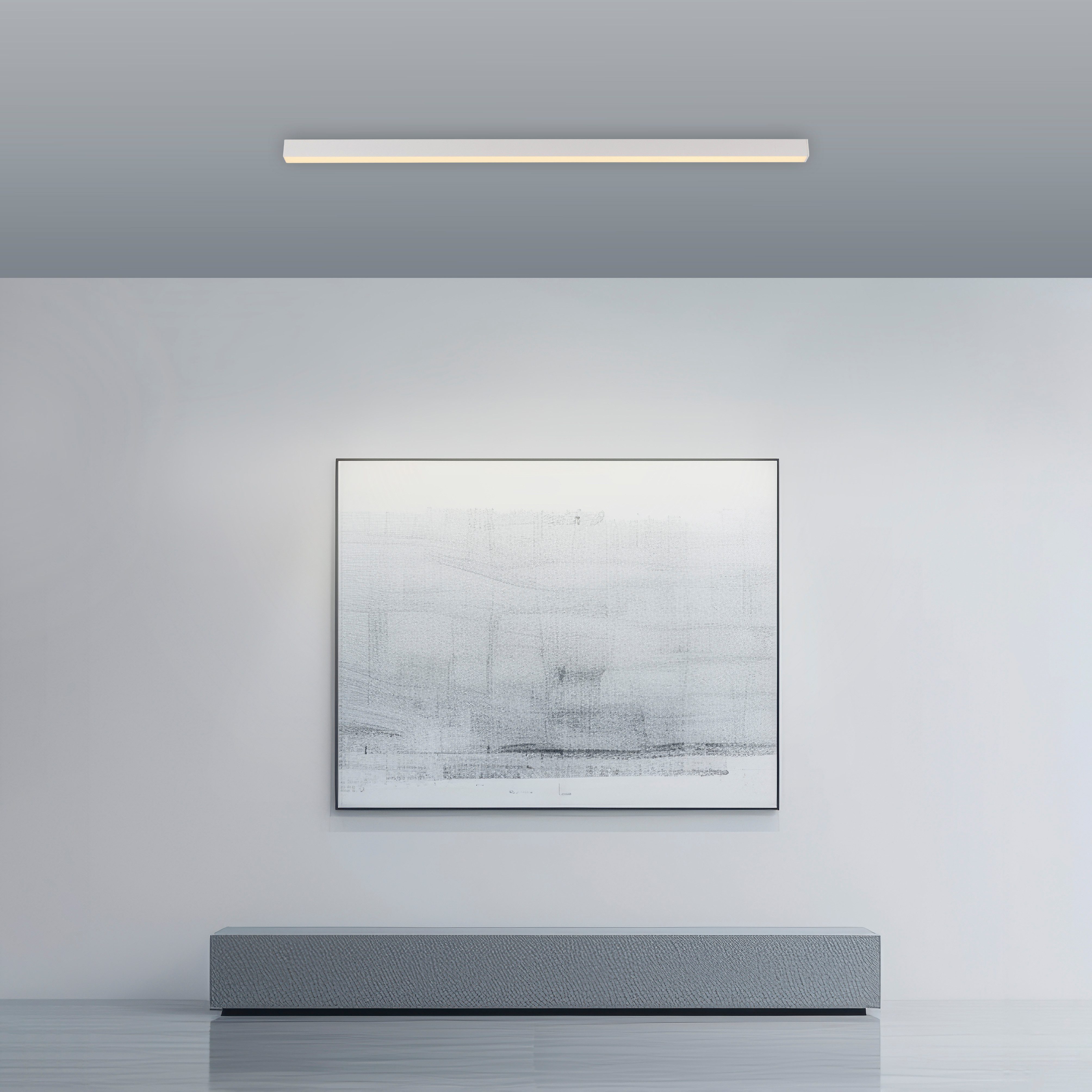 Neuhaus PURE LED Deckenleuchte PURE Lines Straight, CCT - über Fernbedienung, LED fest integriert, warmweiß - kaltweiß, Dimmbar über Fernbedienung, CCT, Memoryf – Bild 2 von 5