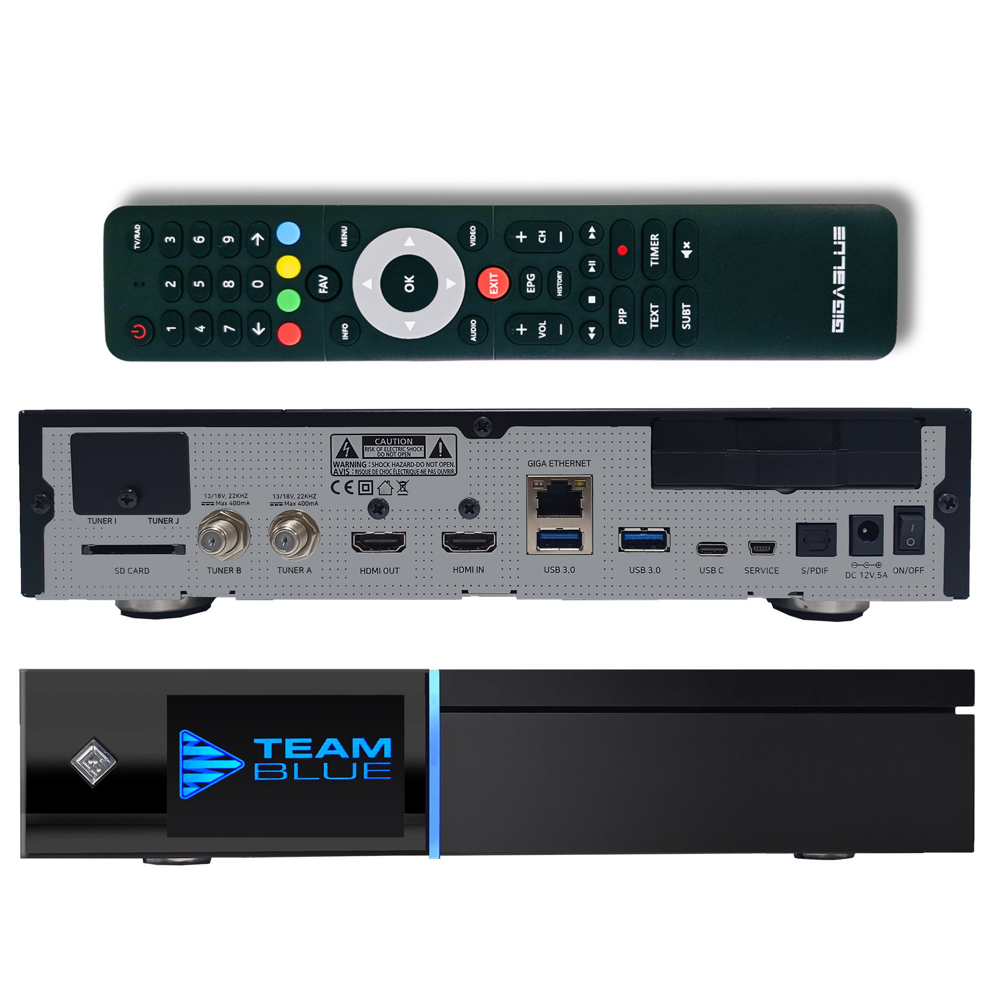Gigablue UHD Quad 4K Pro 2x FBC DVB-S2 Twin Tuner + 1TB SSD SAT-Receiver
