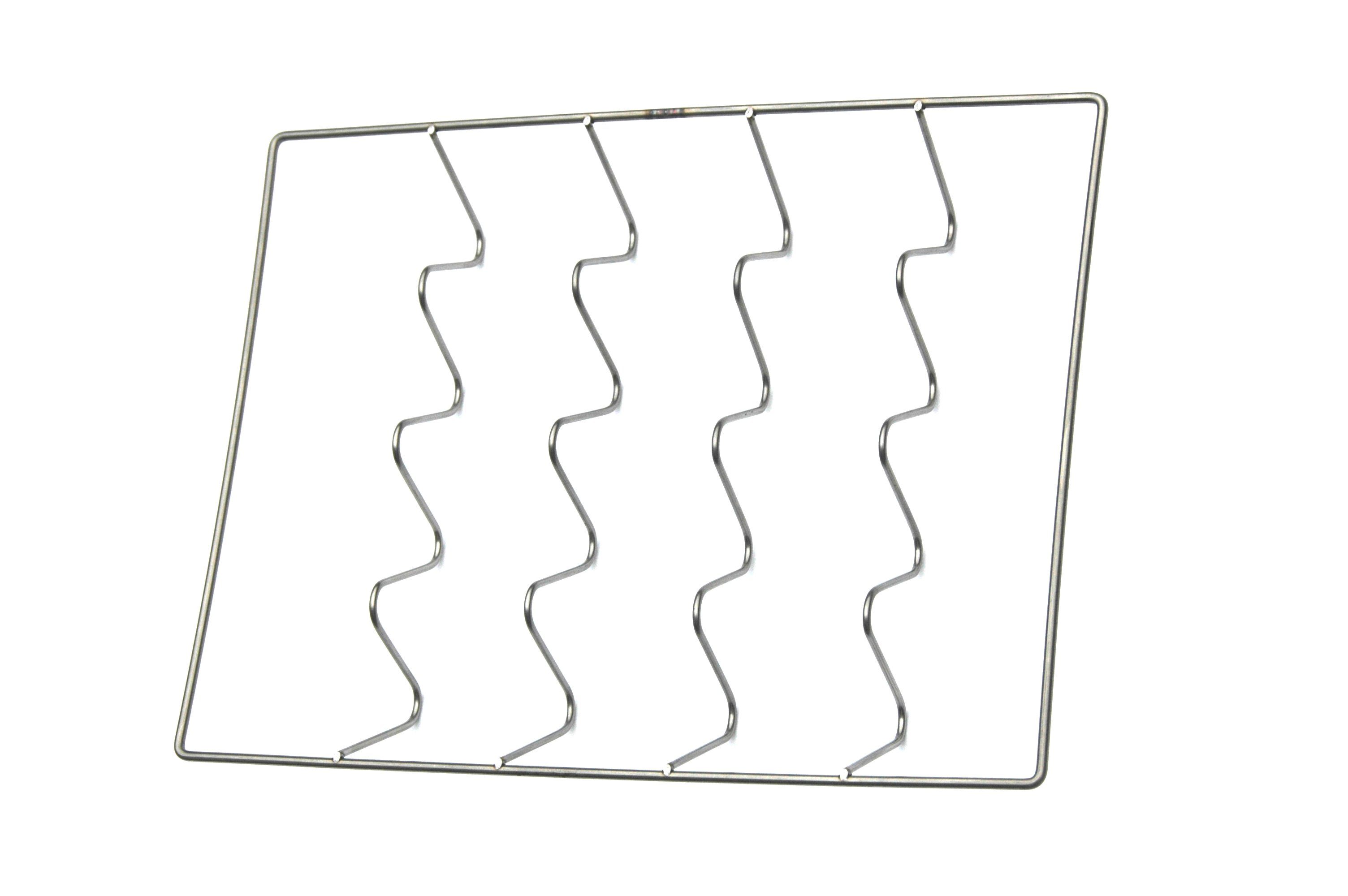 Peetz Räucherofen Fischkörbchen Edelstahl 34 x 25 cm