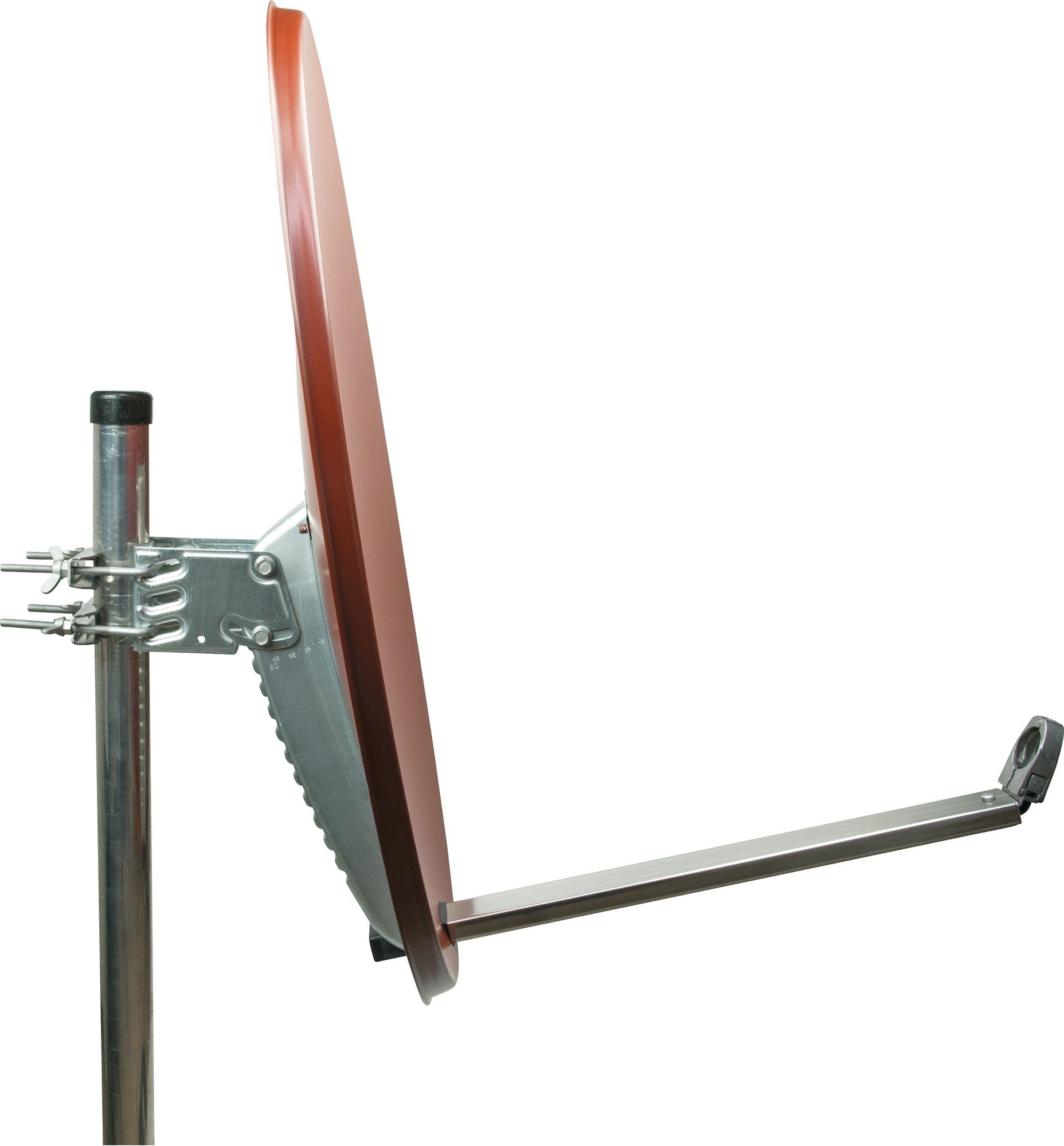 Schwaiger SPI800.2 Sat-Spiegel (75 cm, Aluminium, ziegelrot)