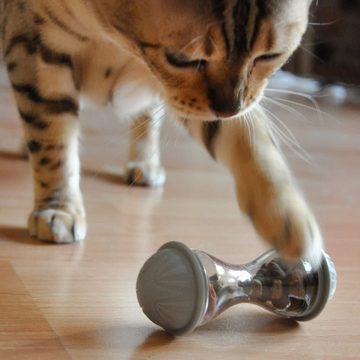 Pretty Kitty Katzen-Futterspender Katzenfutter Spielzeug: Premium Snack Spender & Futterball, Kunststoff