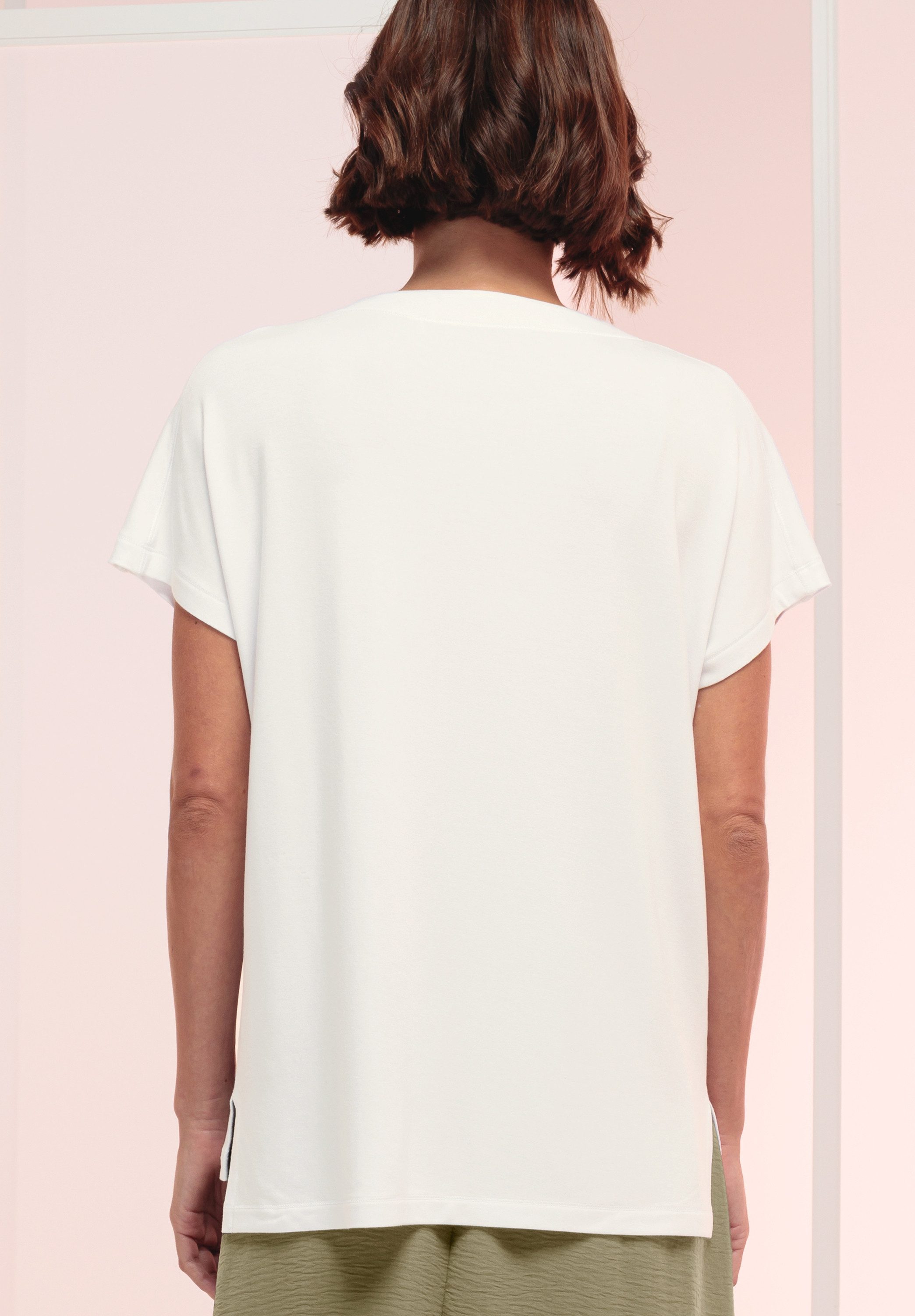 bianca Print-Shirt JULIE mit leicht schimmernden Paillettenmotiv