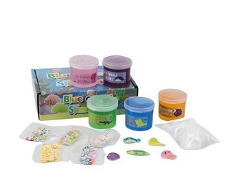 Fivejoy Knete 5pcs Ocean Themed Slime Kit mit Kristall Schlamm (Kuh-Schleim, bunte Ton für Jugendliche Stress Relief Spielzeug, 5-tlg), 60ml, geeignet als Geschenke für Freunde