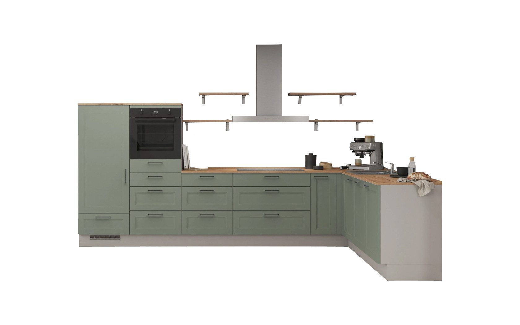 nobilia® Winkelküche Kanna, individuell anpassbar, gratis Küchenplanung mit Profis, vormontiert, wahlw. mit E-Geräten, inkl. Lieferung