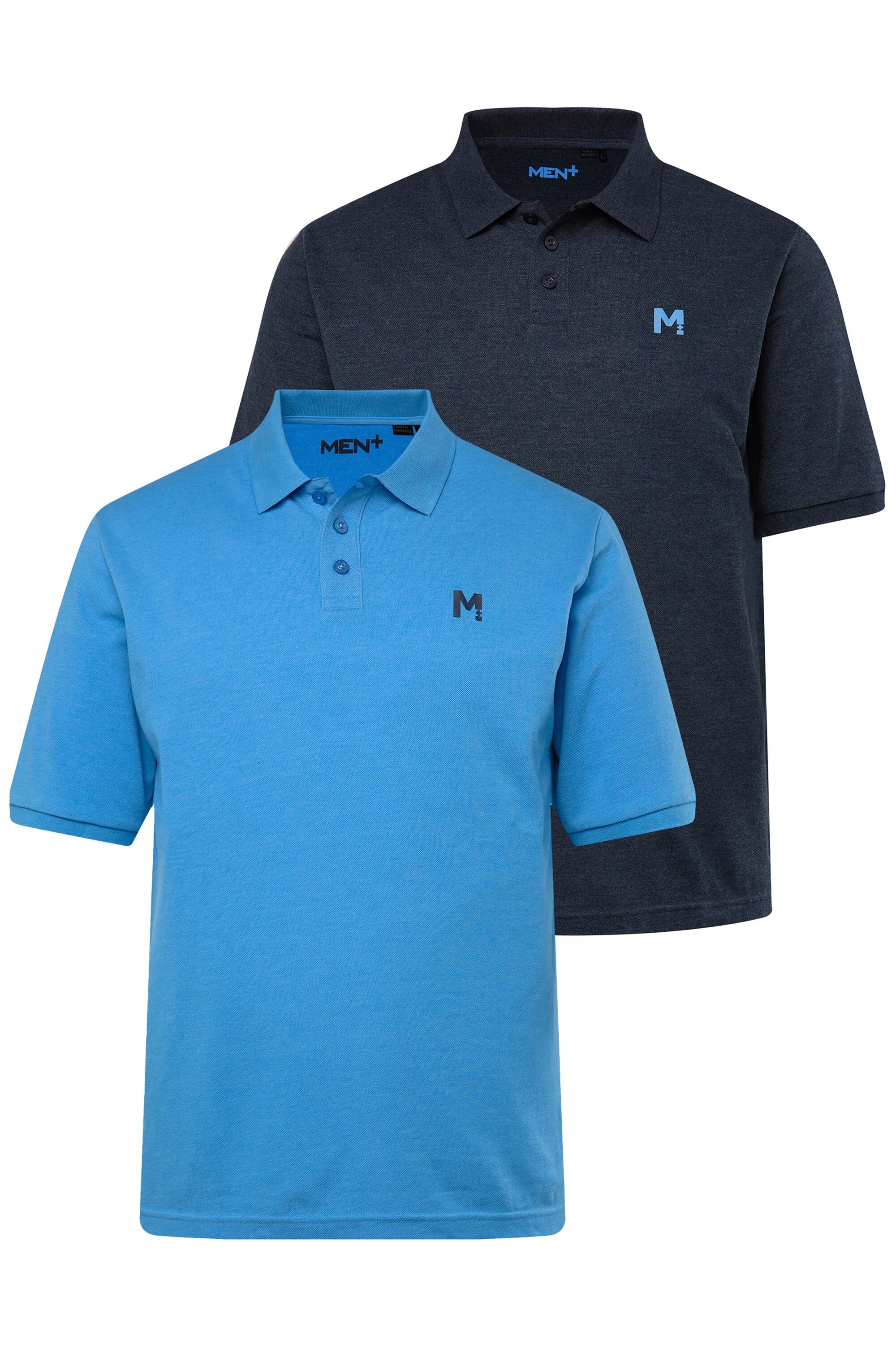Men Plus Poloshirt Men+ Poloshirts 2er-Pack günstig online kaufen
