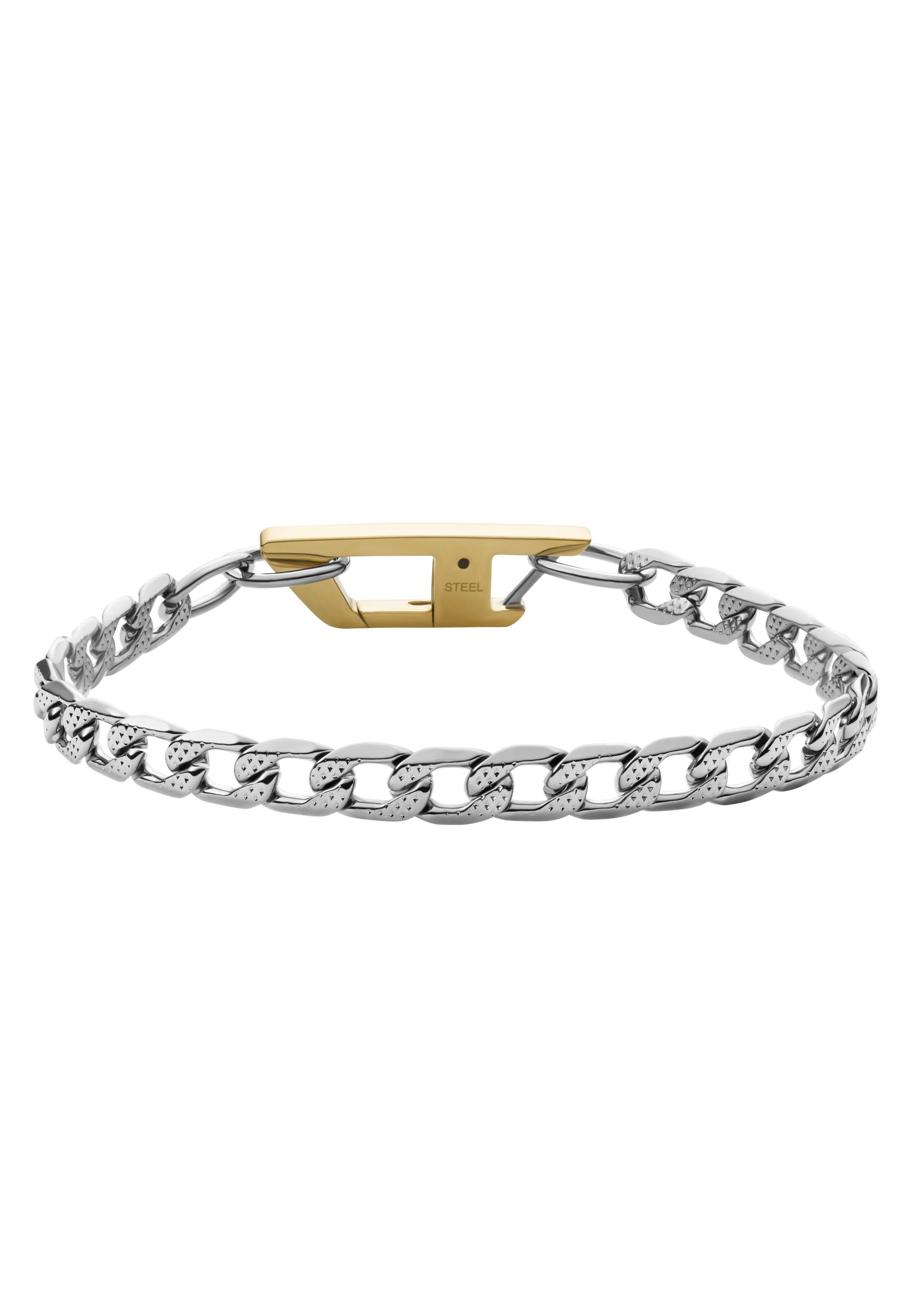 Diesel Armband Schmuck Geschenk Edelstahl Armschmuck Panzerkette günstig online kaufen
