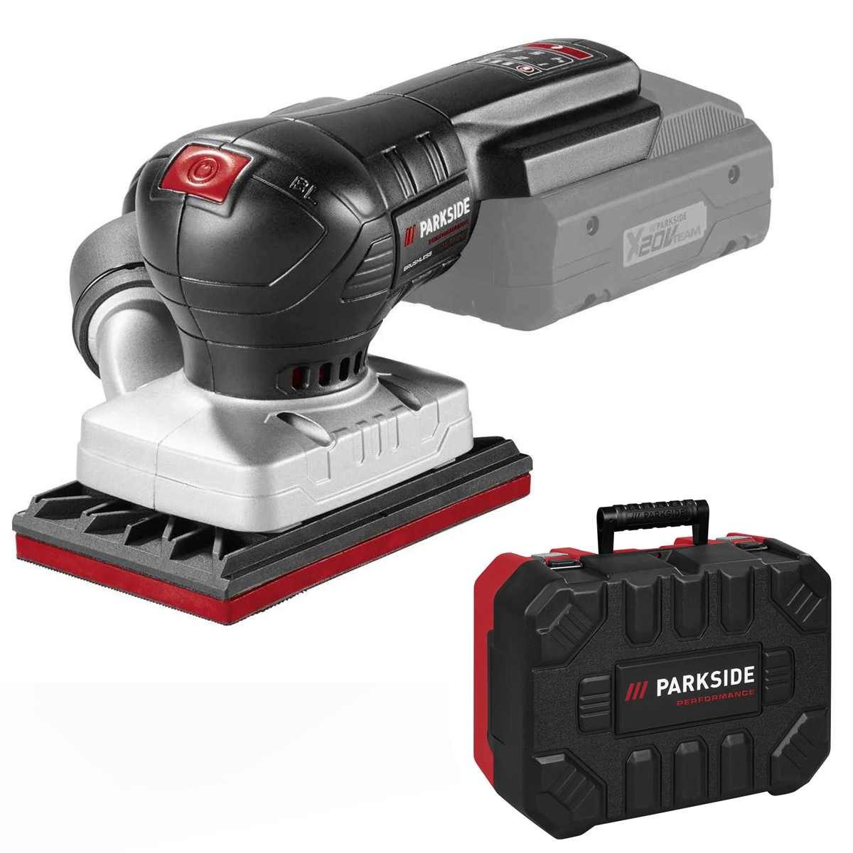 Parkside Akku-Schwingschleifer 20V Akku-Schwingschleifer PAMSP 20-Li ohne Akku / Ladegerät