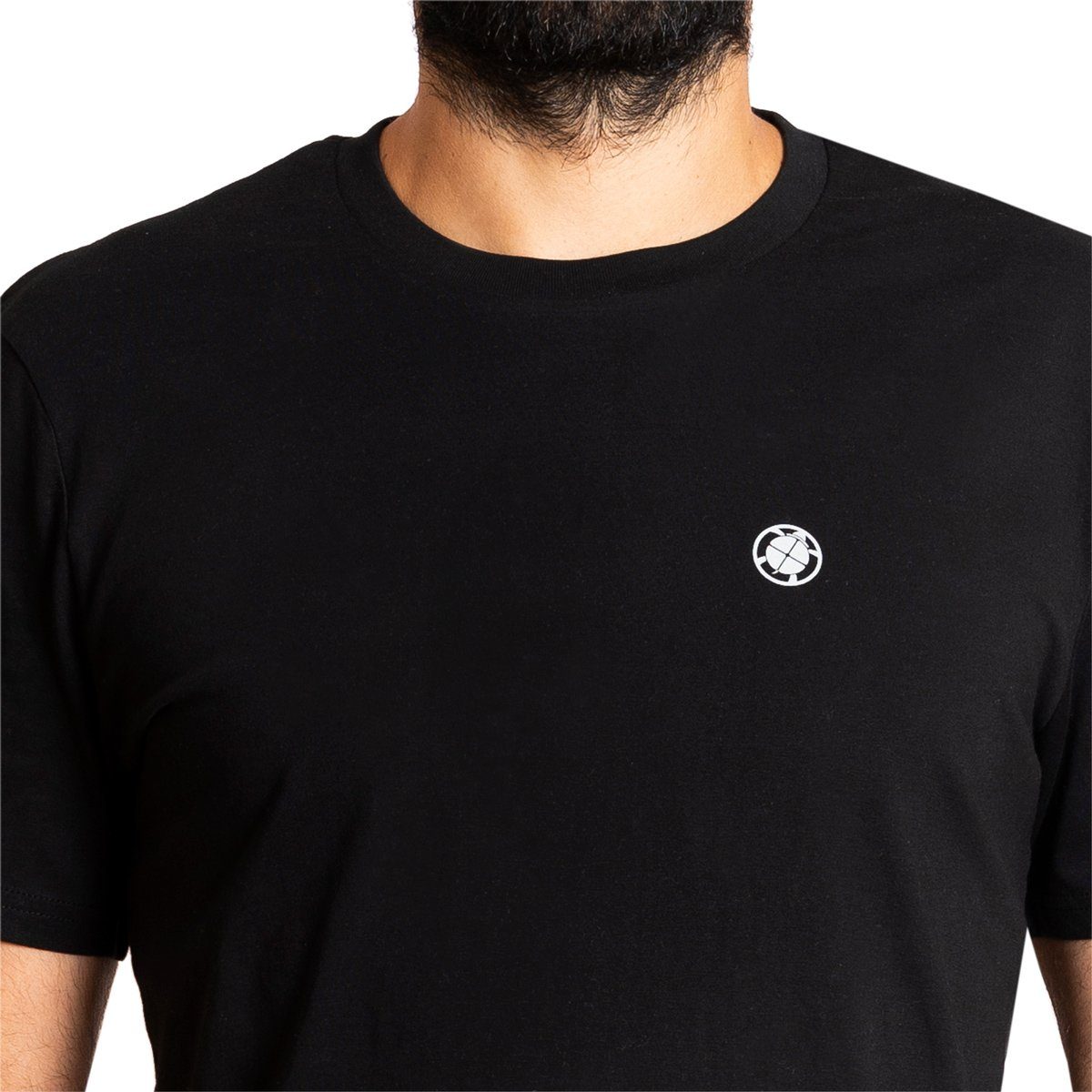 PANASIAM T-Shirt Herren T-Shirt "Basic" aus fair gehandelter Schwarz Baumwolle Bio