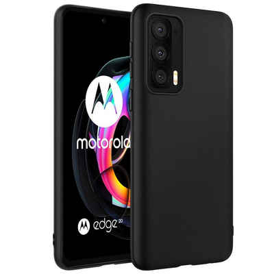 CoolGadget Handyhülle Black Series Handy Hülle für Motorola Edge 20 6,7 Zoll, Edle Silikon Schlicht Robust Schutzhülle für Motorola Edge 20 Hülle