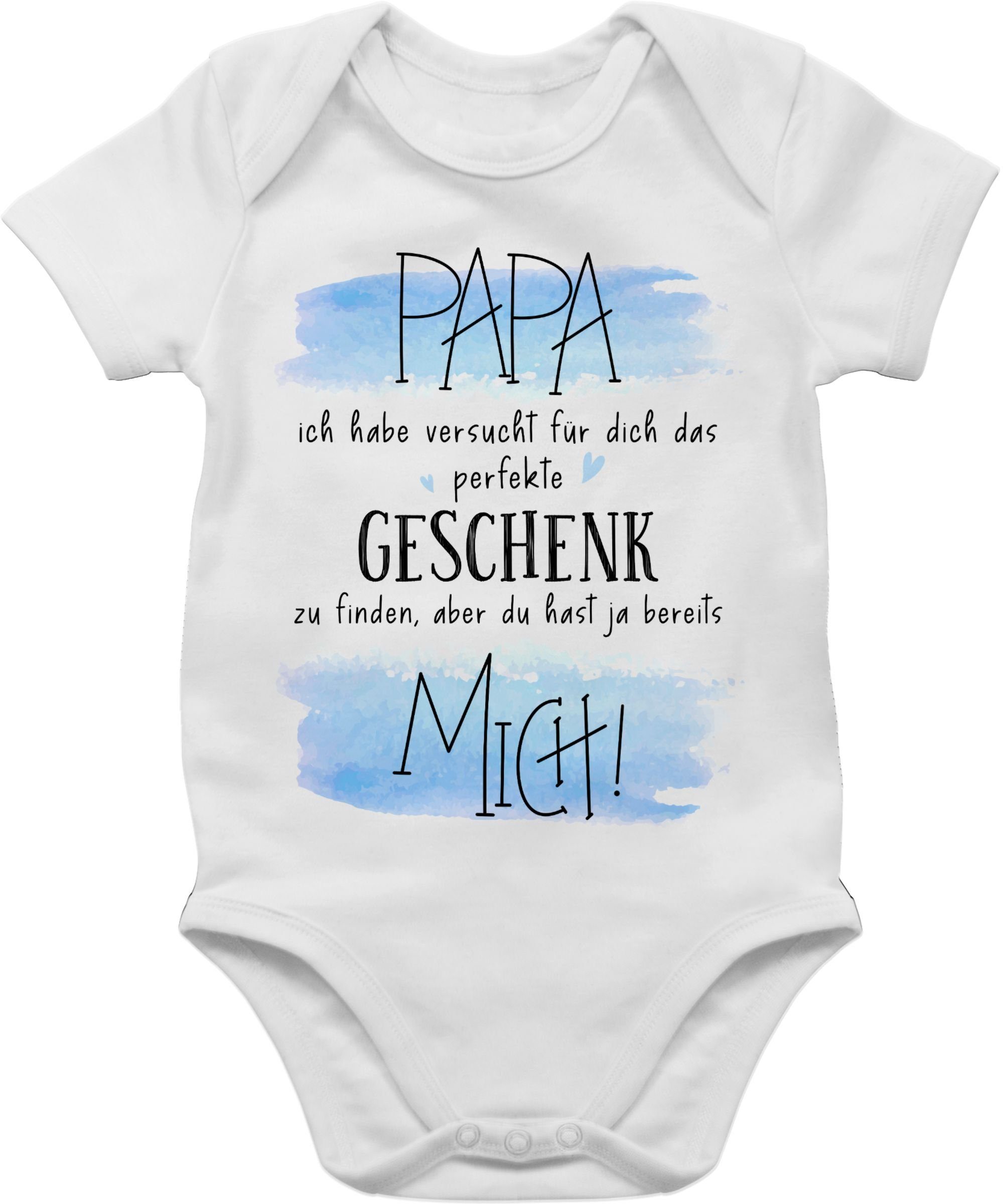 Shirtracer Shirtbody Papa ich habe versucht für Dich das perfekte Geschenk zu finden - Gesc Geschenk Vatertag Baby 1 Weiß