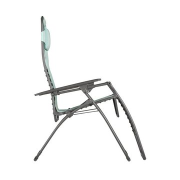 Lafuma Mobilier Gartenstuhl Futura XL (Multipositions-Relaxsessel, Gartenliege, Liegestuhl, ergonomisch), Zero-Gravity, Relaxliege, Stahl titane