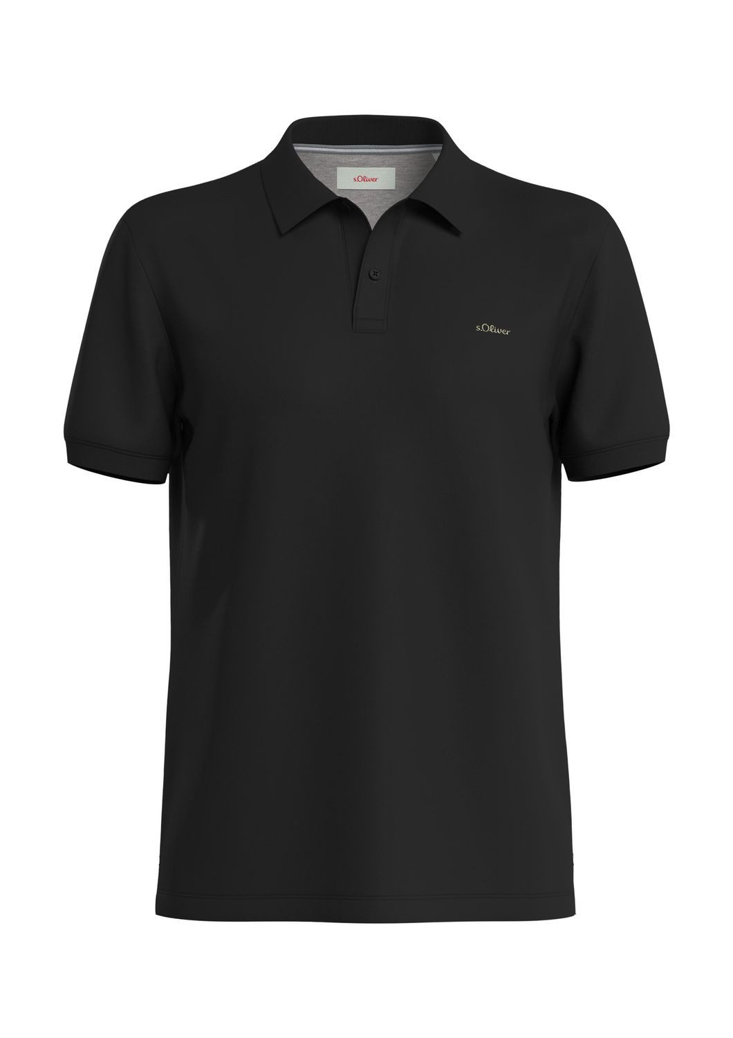 s.Oliver Poloshirt Basic (1-tlg) Piqué, Kragen, Knöpfe, Logo-Stickeri