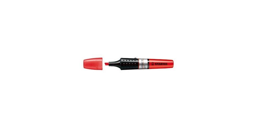 STABILO Textilmarker Textmarker LUMINATOR® Strichstärke: 2-5 mm Schreibfarbe: rot