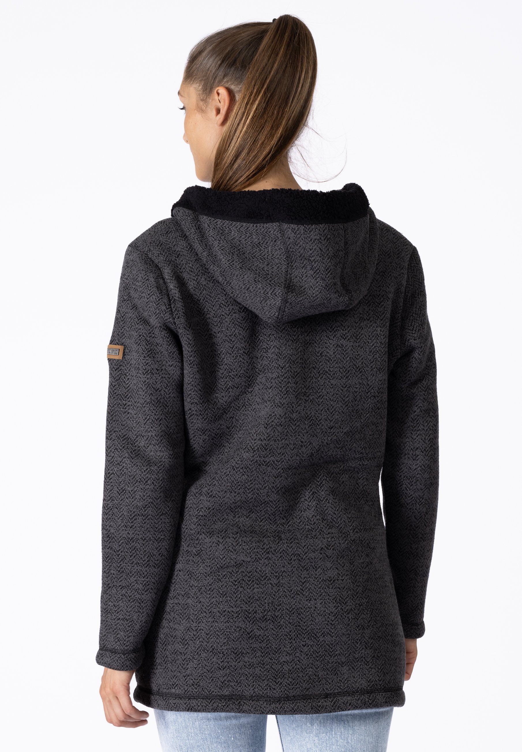 DEPROC Active Funktionsmantel XENIA CS Women Fleecemantel, Fleecejacke, Longjacket