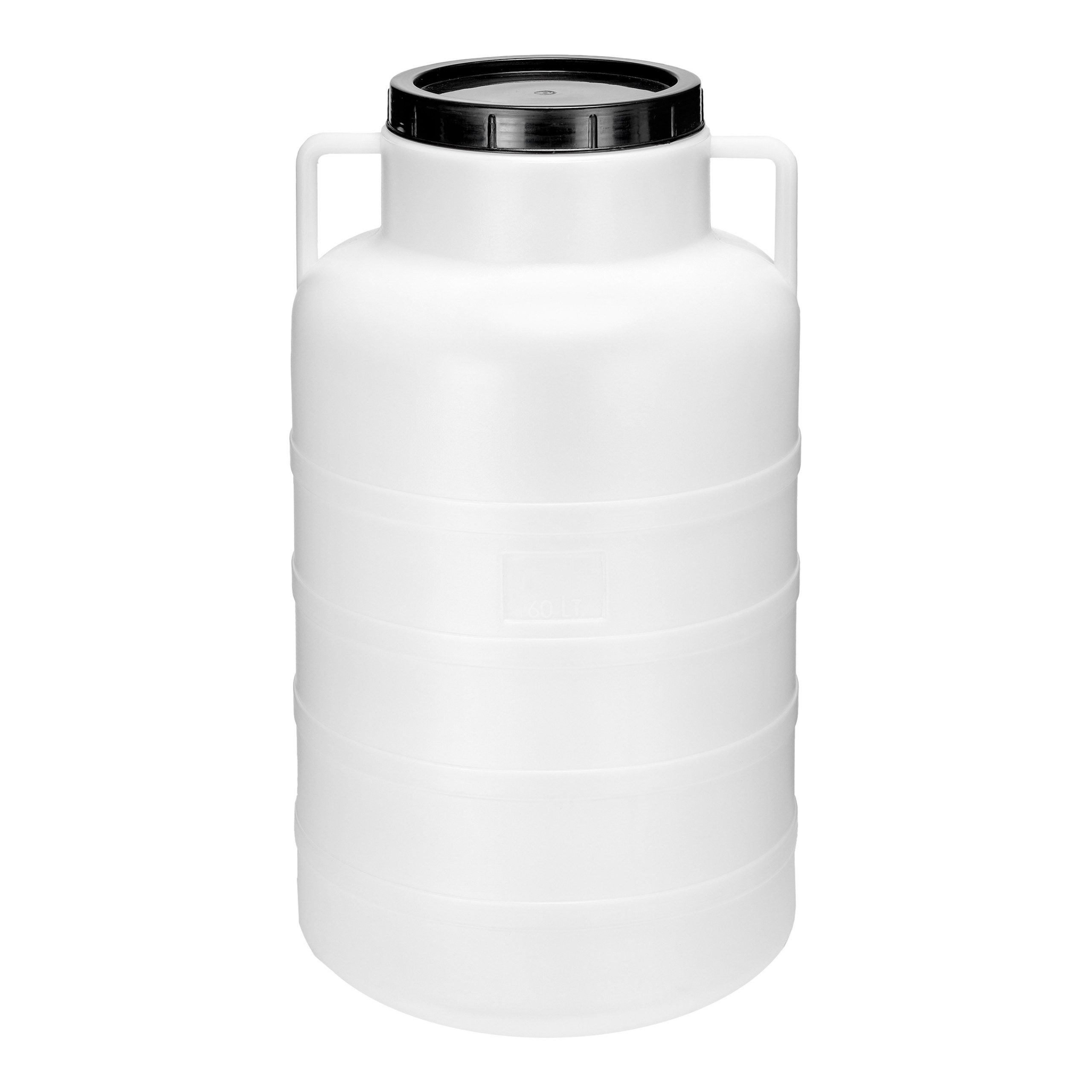 Garronda Regentonne 60L Twist Lebensmittelfass Sauerkrautfass Hobbock Garten GD-0078, Weiß, 60 l, (1-tlg)