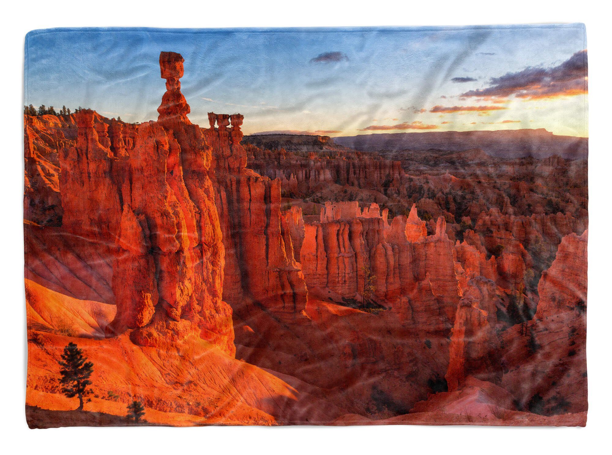 Sinus Art Handtücher Handtuch mit Canyon, Berge Arizona Saunatuch Strandhandtuch Fotomotiv (1-St), Kuscheldecke Handtuch Grand Baumwolle-Polyester-Mix