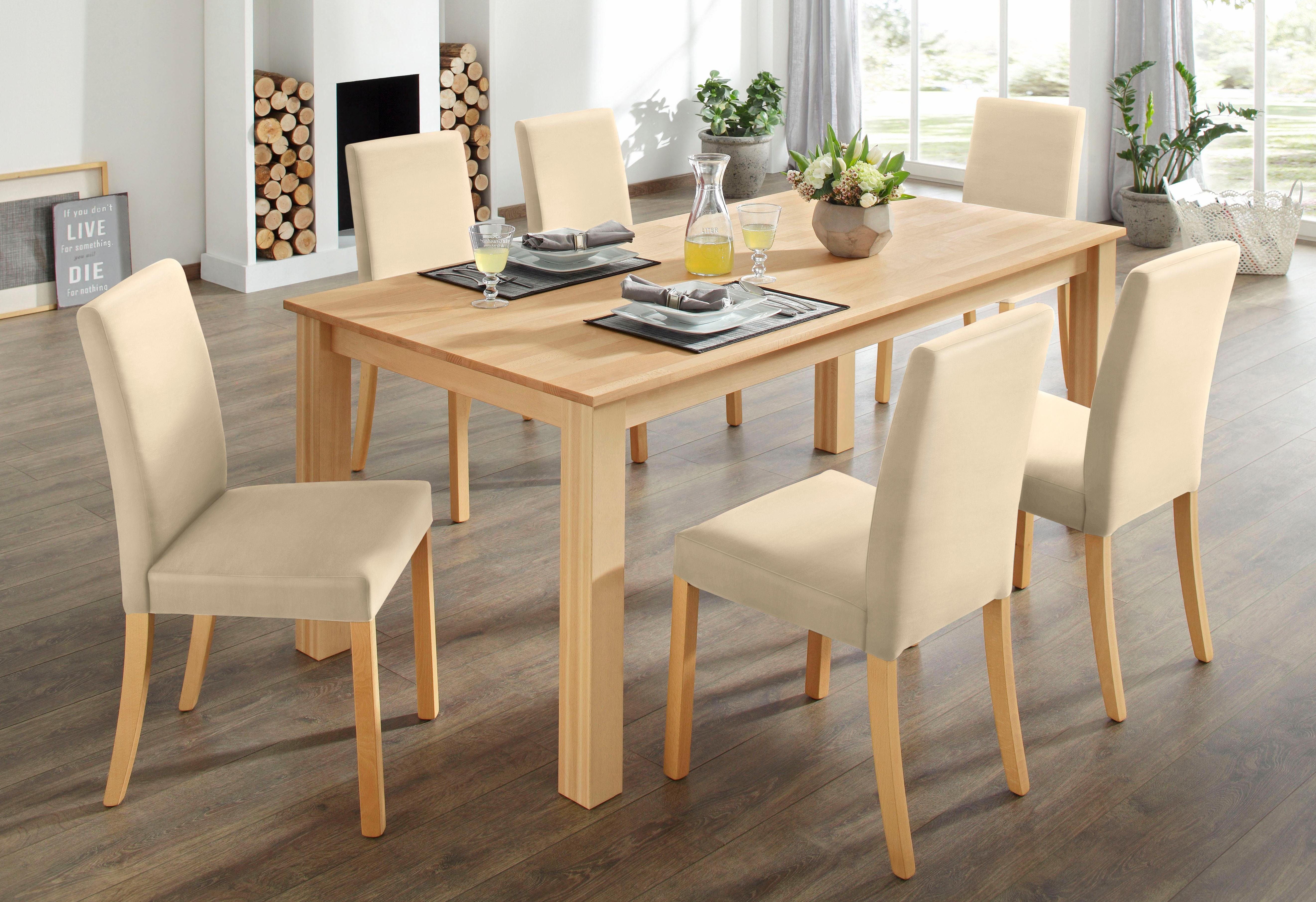 Home affaire Essgruppe, (Set, 7-tlg), Tischgruppe im Landhaus Stil, Tisch, günstig online kaufen