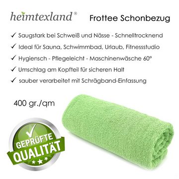 heimtexland Hochlehnerauflage Hochlehner Schonbezug Frottee Gartenstuhlauflage, (Typ772, 1 St), saugstark, schnelltrocknend, hygienisch