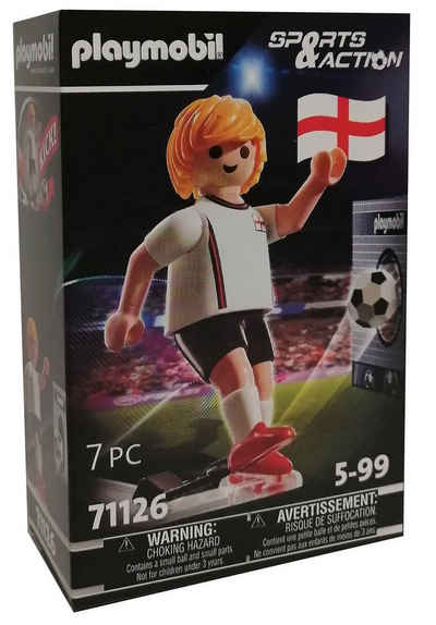 Playmobil® Spielfigur Playmobil 71126 Sports & Action Fußballspieler 7,5 cm England Fußball