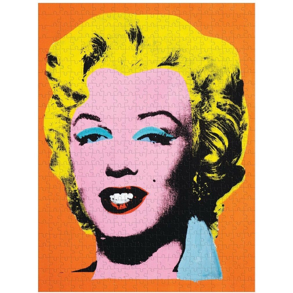 abrams&chronicle Puzzle GALISON Andy Warhol Marilyn doppelseitiges Puzzle 500 Teile, Puzzleteile