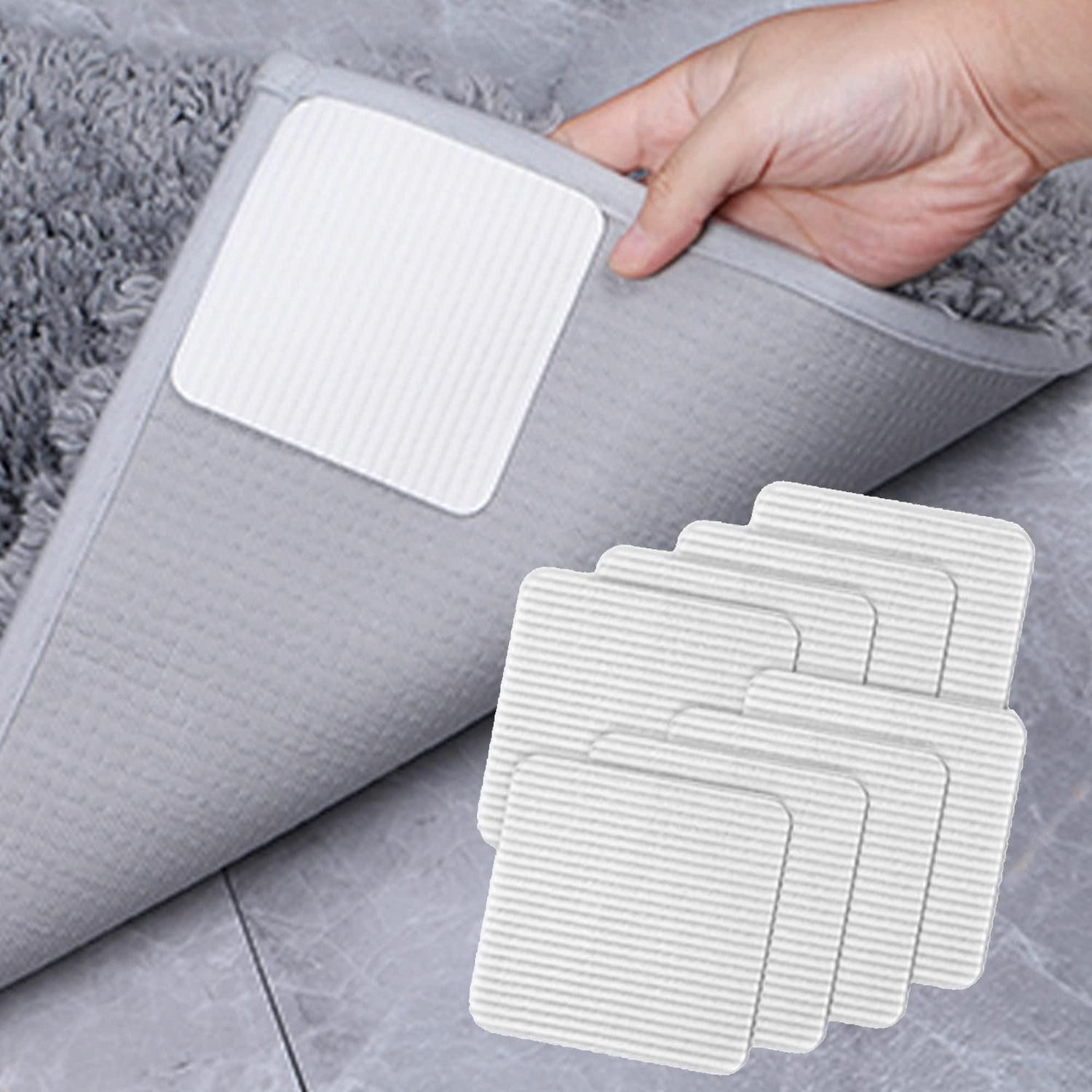 LuxusKollektion Antirutsch Teppichunterlage Teppichstopper Antirutschunterlage Antirutschmatte 10x10cm 8 Stück