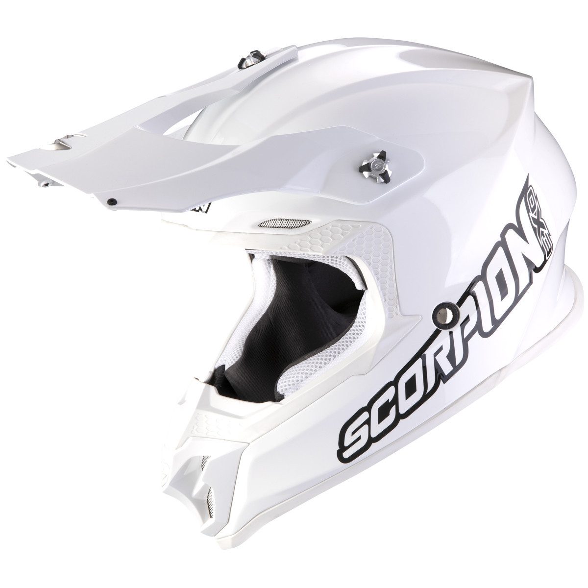 Scorpion Exo Motorradhelm Scorpion VX-16 Air Solid Crosshelm Weiß / Weiß (1er Set)