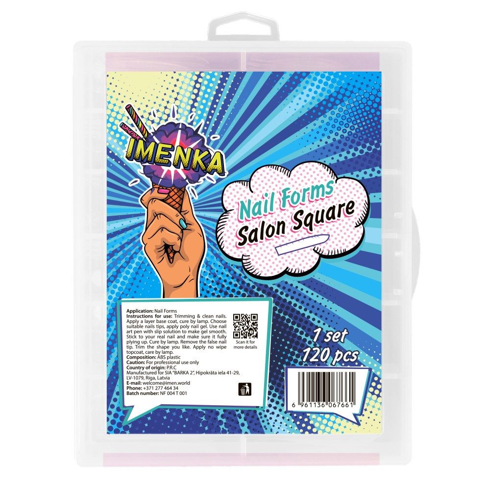 Imenka Nageldesign Zubehör Nail Forms "Salon Square"