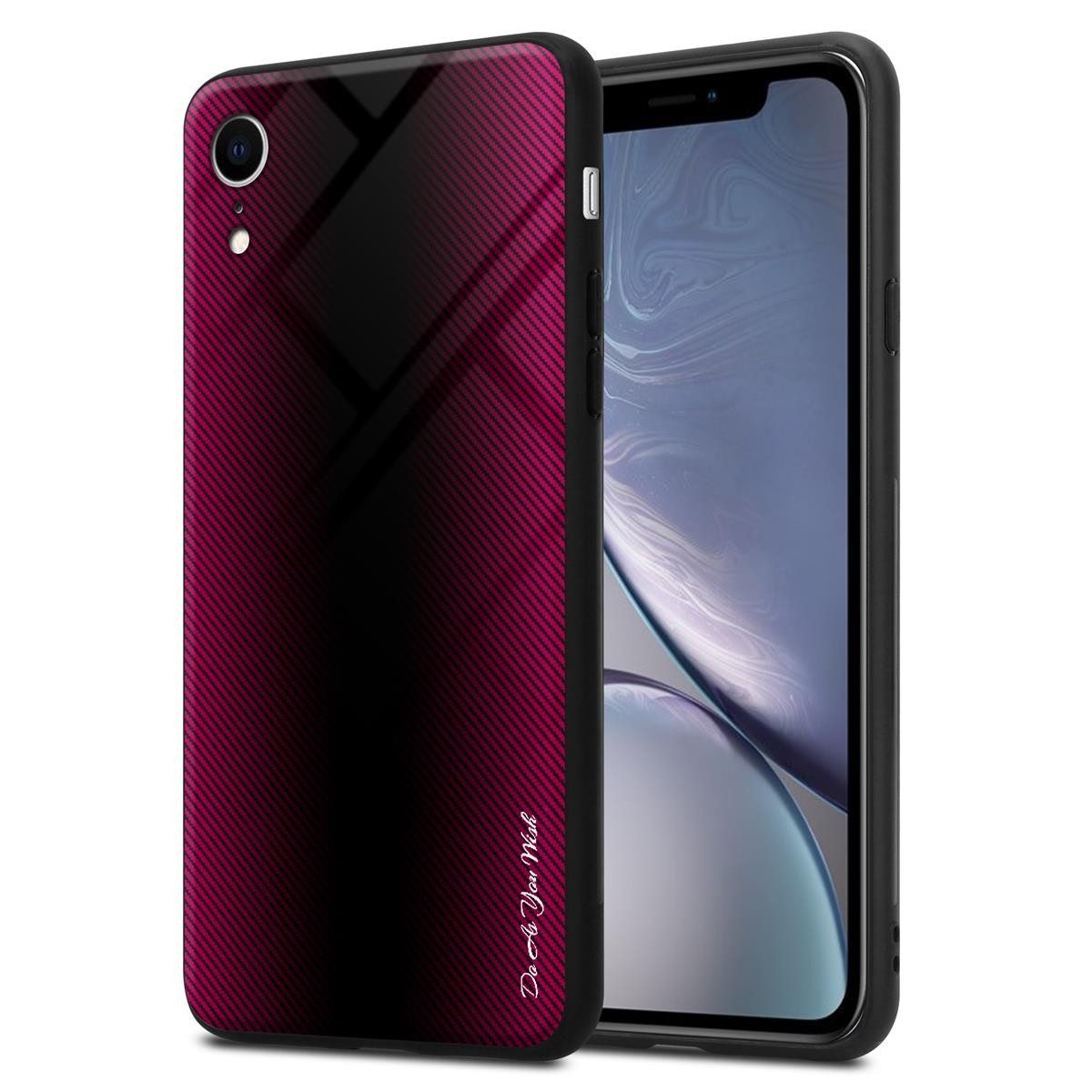 Cadorabo Handyhülle für iPhone XR Hülle Apple iPhone XR, Robustes Hard Case - Handy Schutzhülle - Hülle - Back Cover Bumper