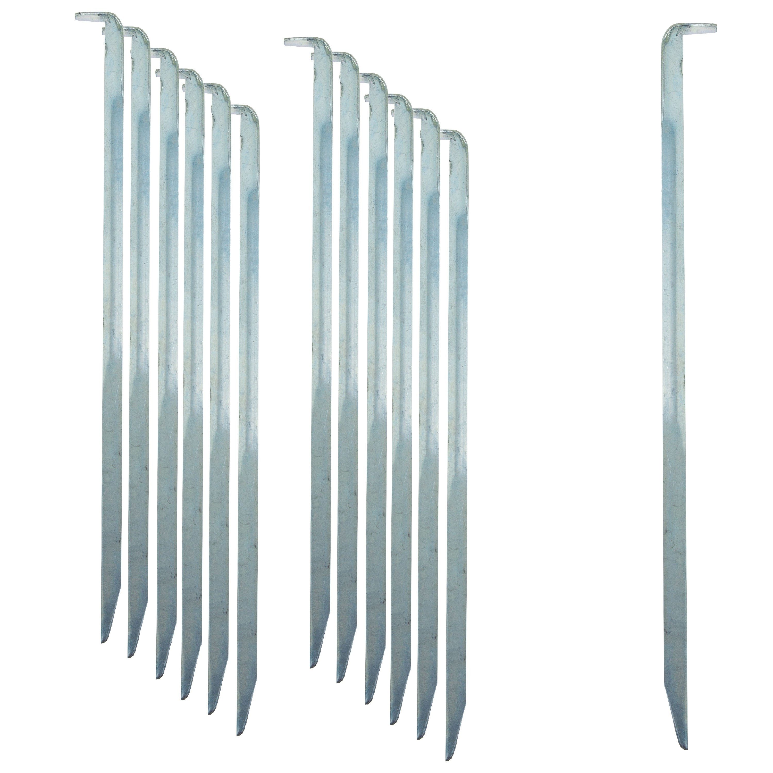 ToCi Zelthering Zelthering Zelt-Heringe V-Profil 220x23mm stabile Stahlheringe Set, (12-St) – Bild 2 von 5