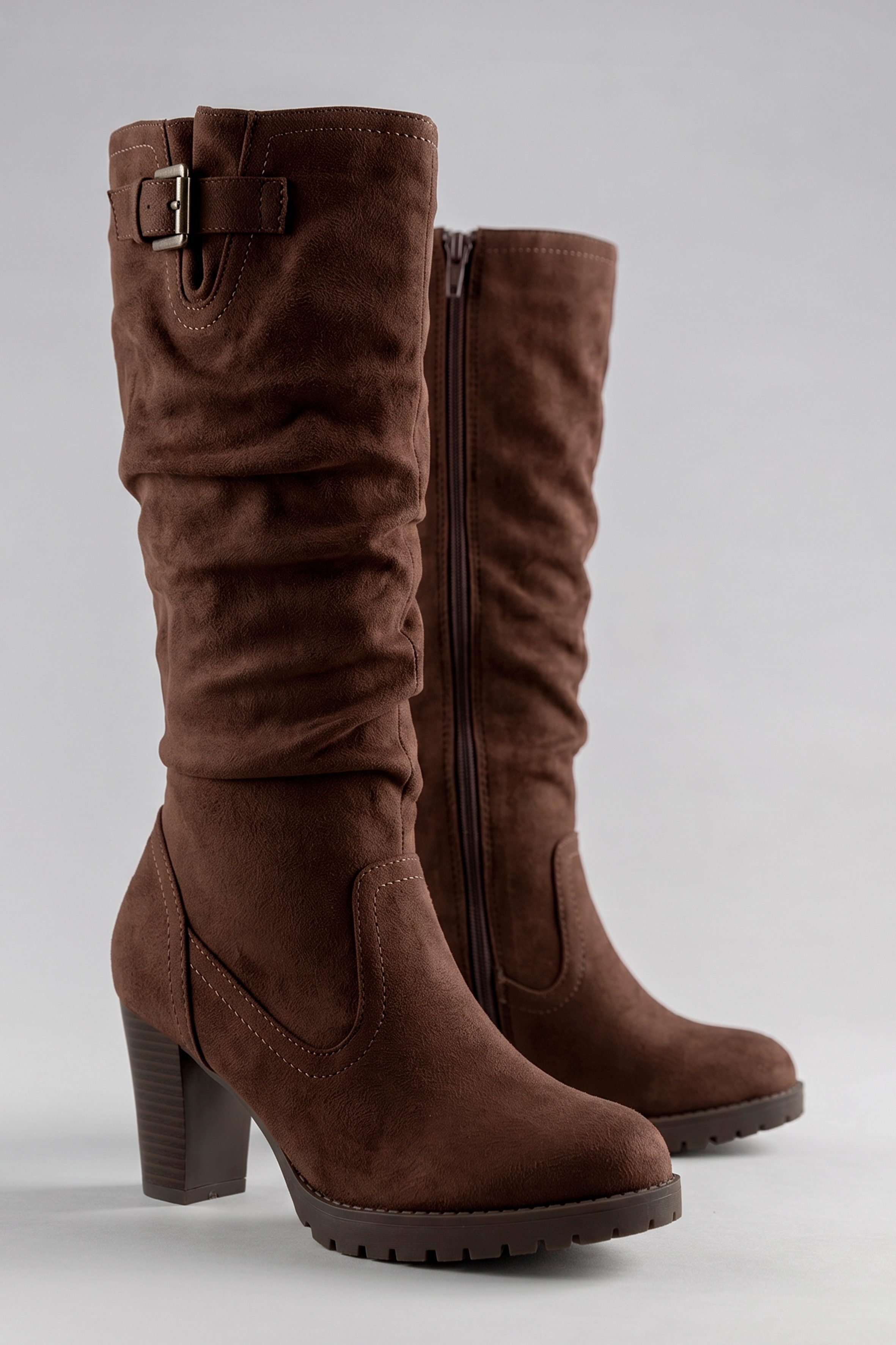 Aniston SHOES Stiefel mit Raffungen am slouchy Schaft