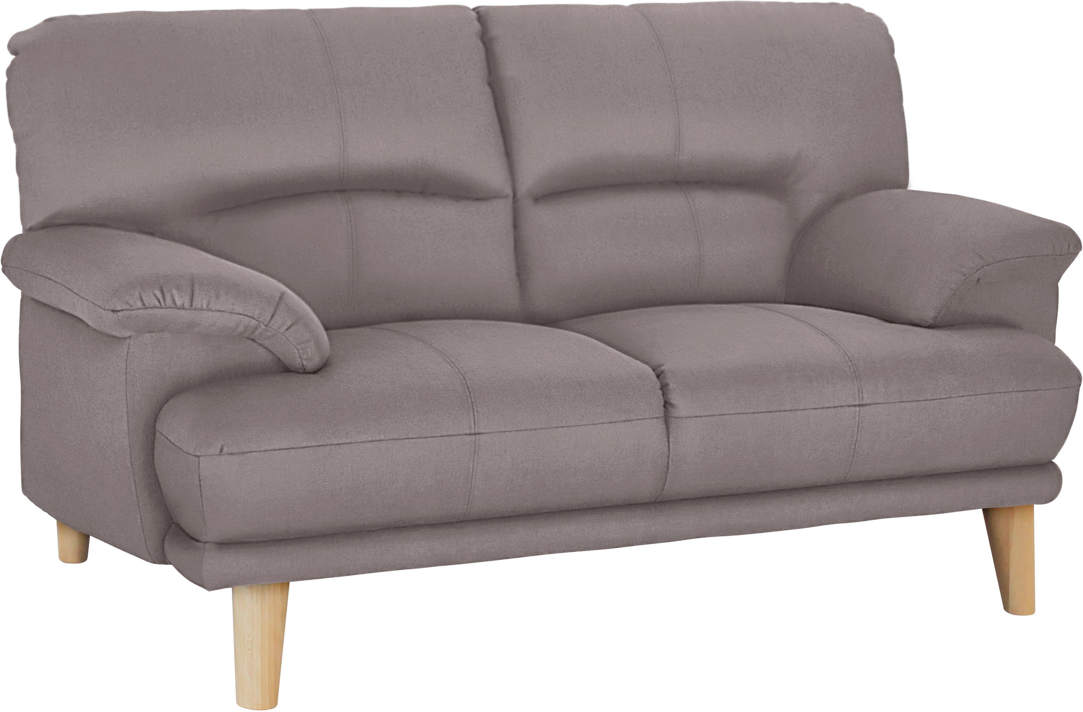 TRENDMANUFAKTUR 2-Sitzer Cecilia, italienische Designsprache, tolle Details, hoher Sitzkomfort und extrabequeme Armlehnen